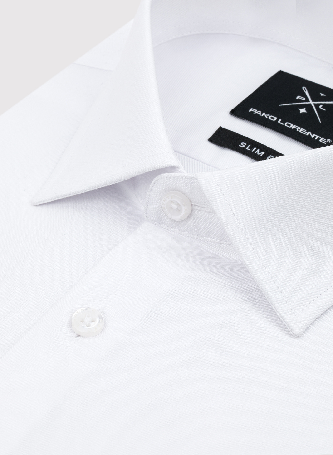 Biała bawełniana koszula męska - Pako Lorente
