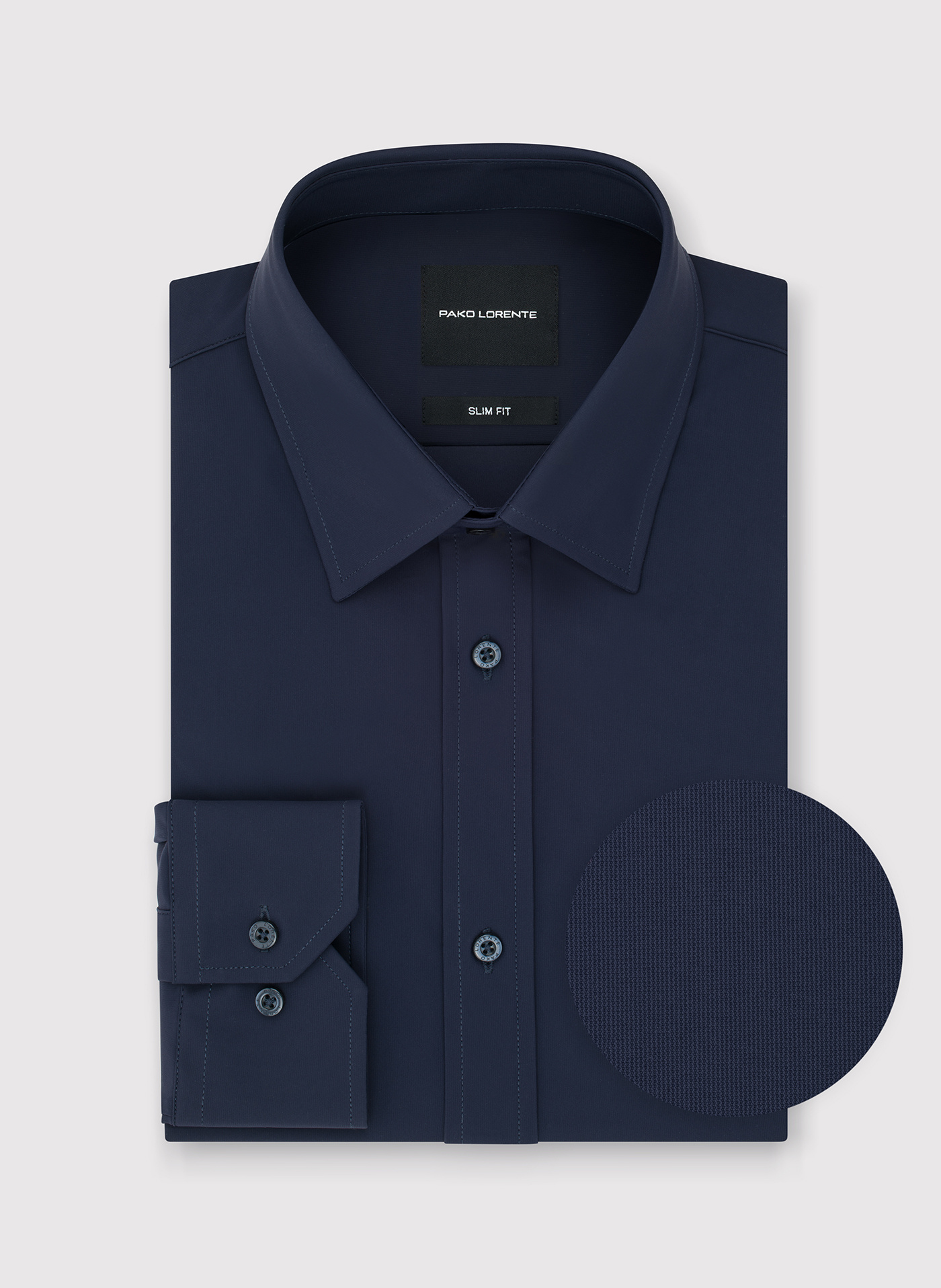 Granatowa koszula męska - Pako Lorente