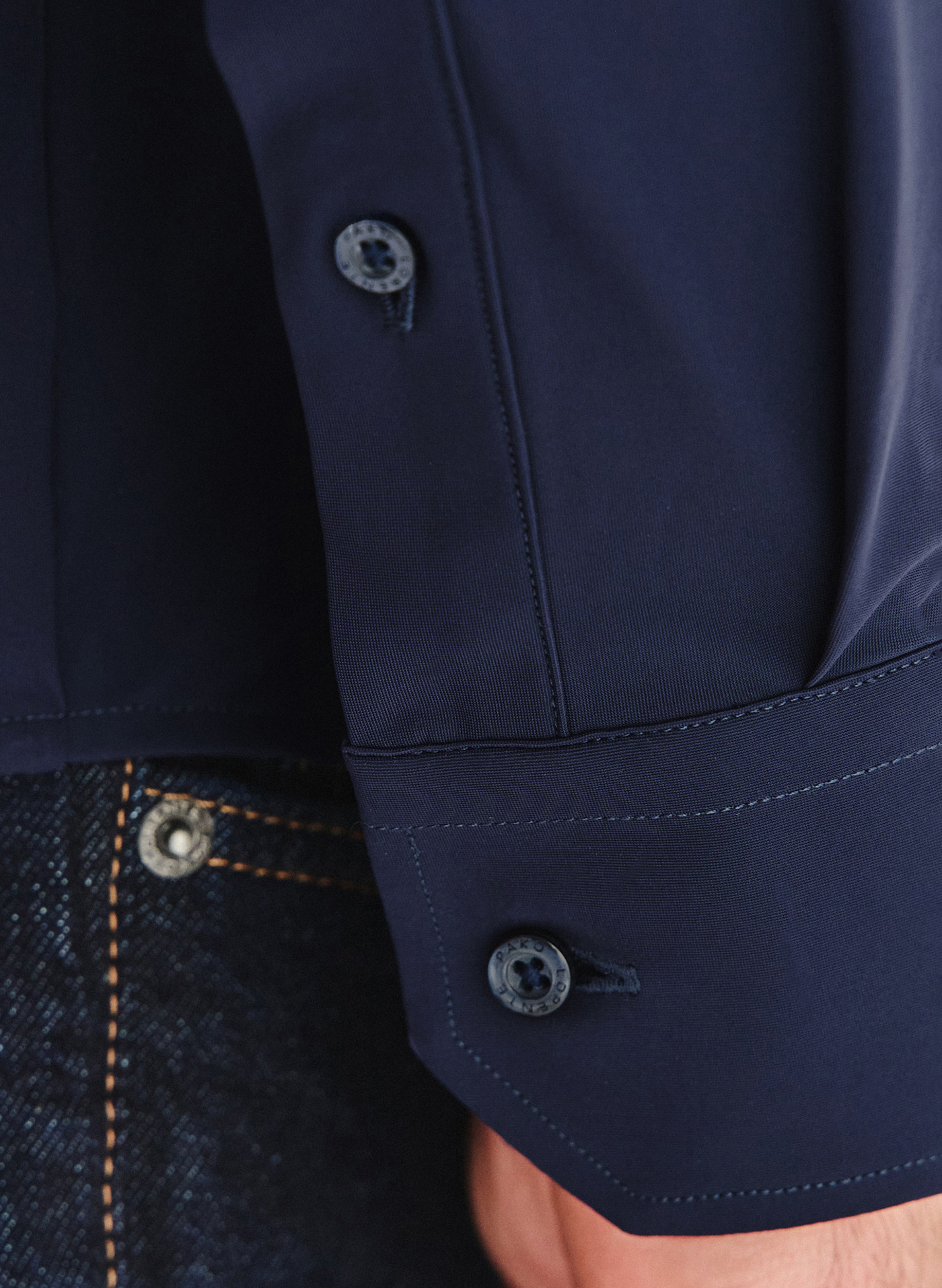 Granatowa koszula męska - Pako Lorente