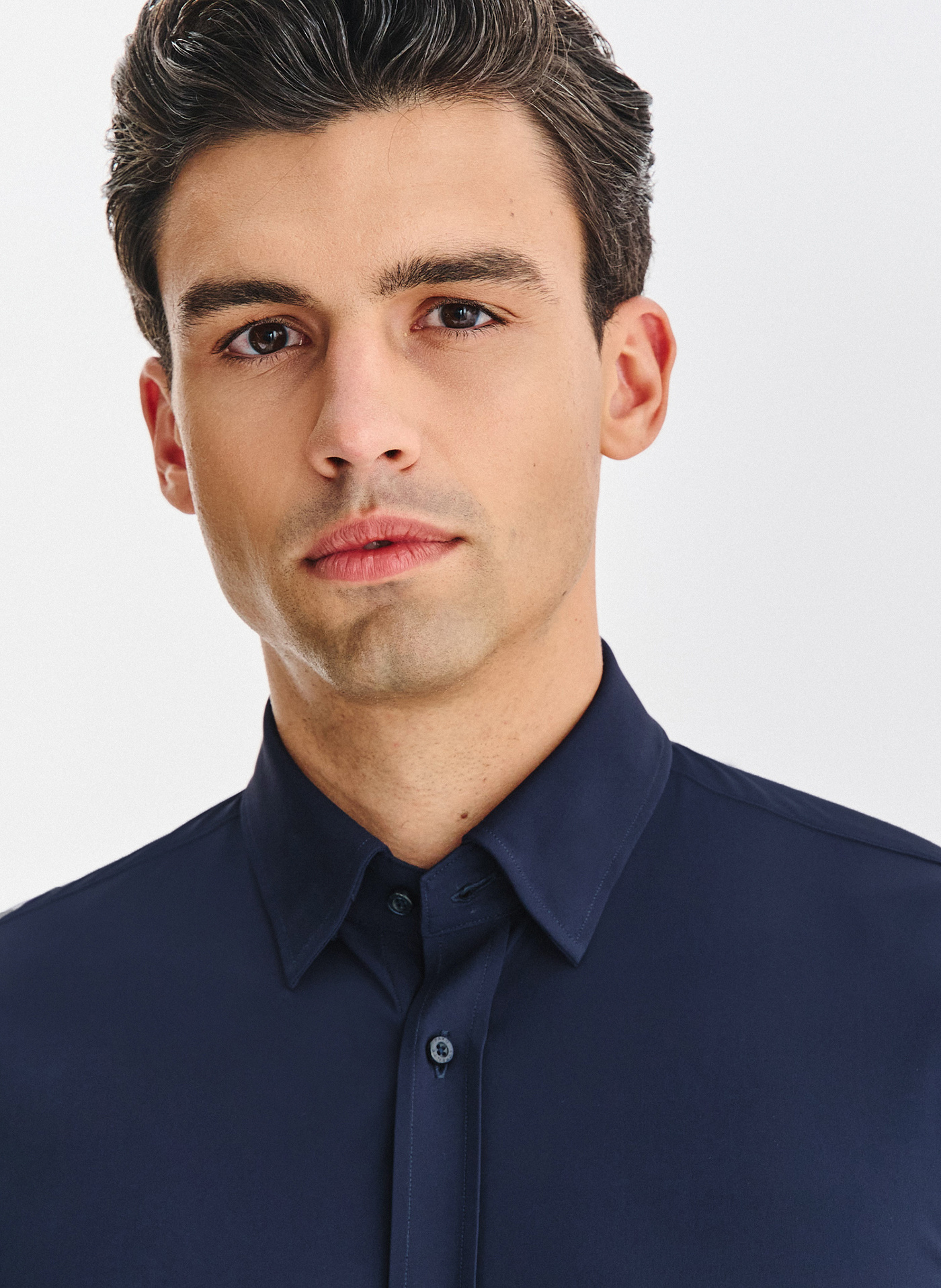 Granatowa koszula męska - Pako Lorente