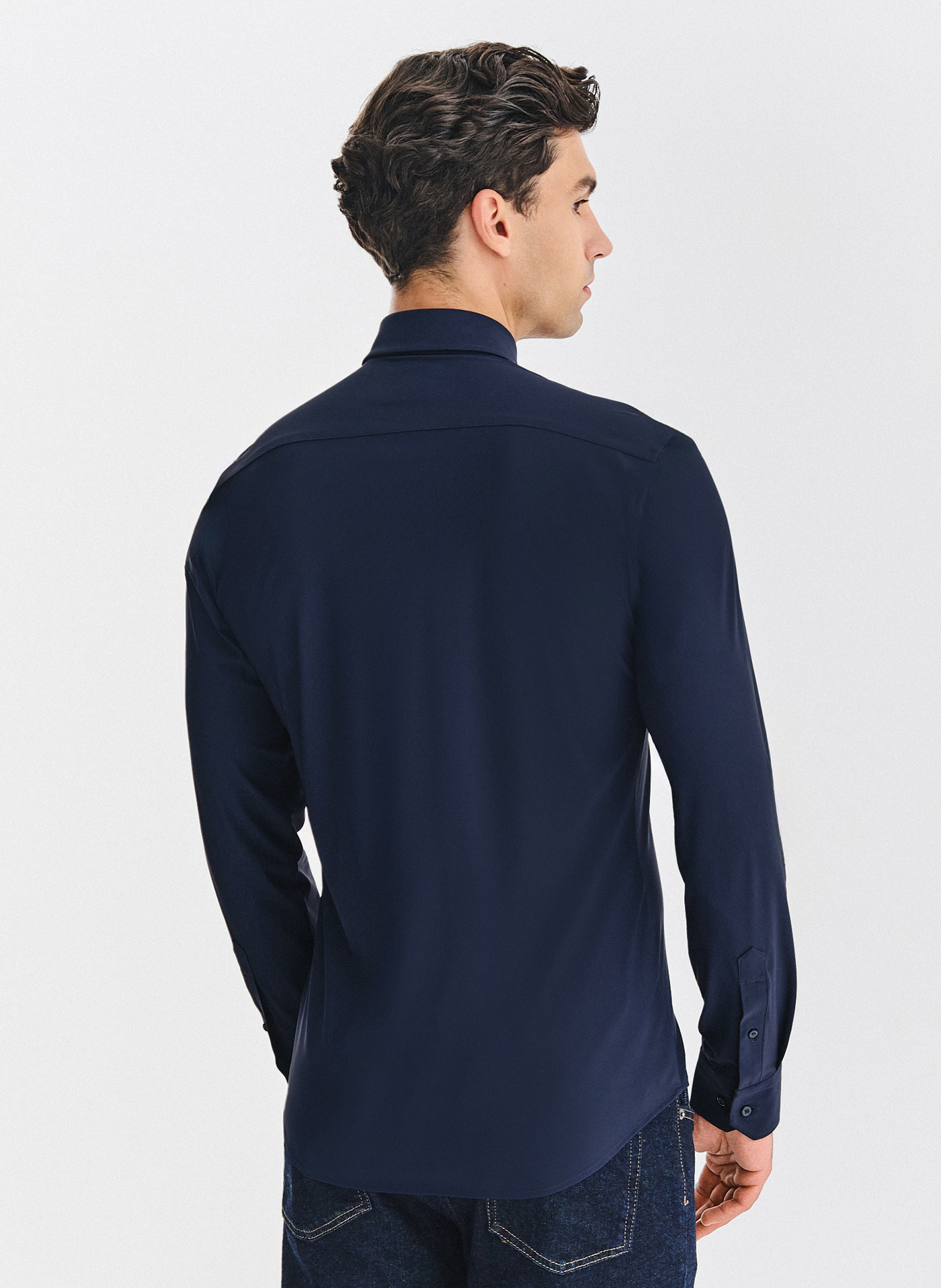 Granatowa koszula męska - Pako Lorente