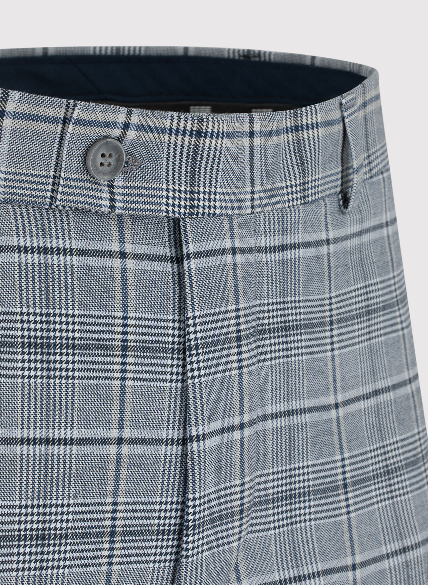 Kraciaste męskie spodnie garniturowe - Pako Lorente