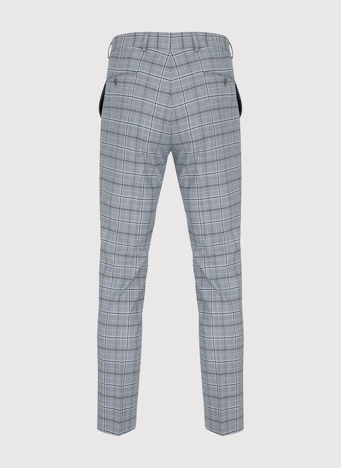 Kraciaste męskie spodnie garniturowe - Pako Lorente