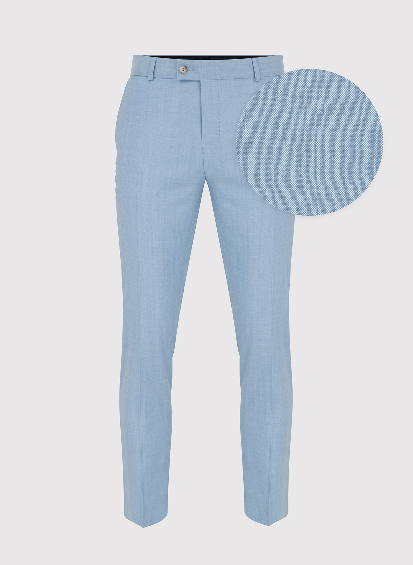Błękitne męskie spodnie garniturowe - Pako Lorente