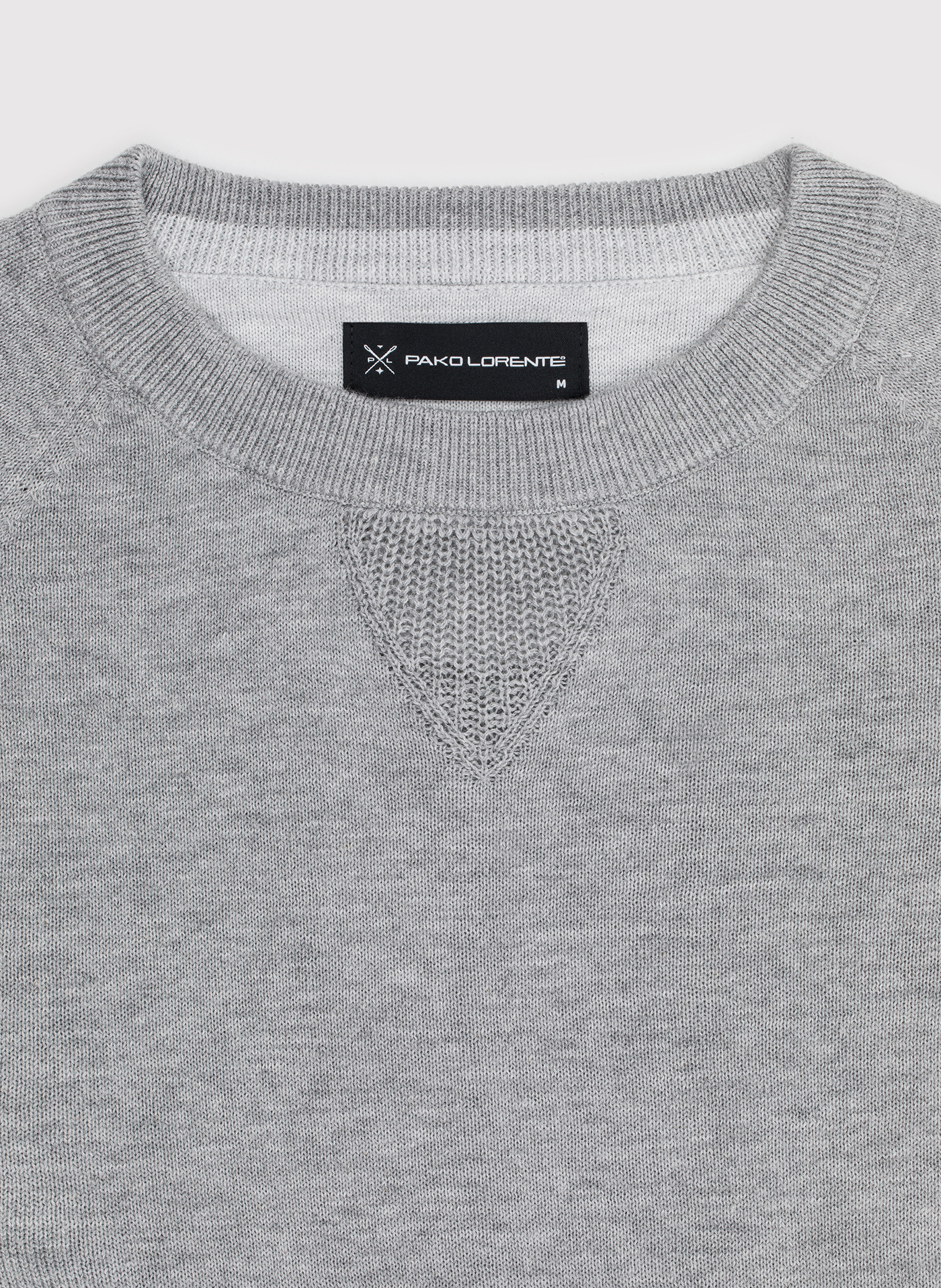 Jasnoszary sweter męski - Pako Lorente