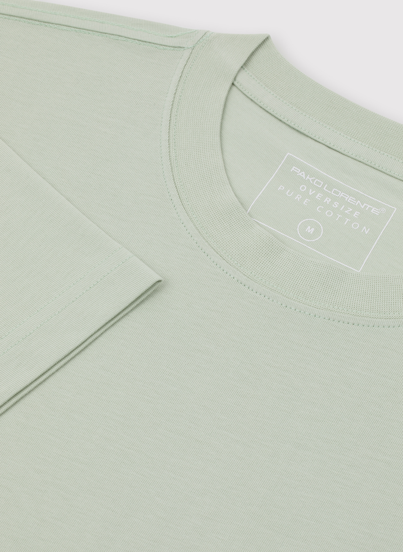 Oliwkowy t-shirt oversize - Pako Lorente