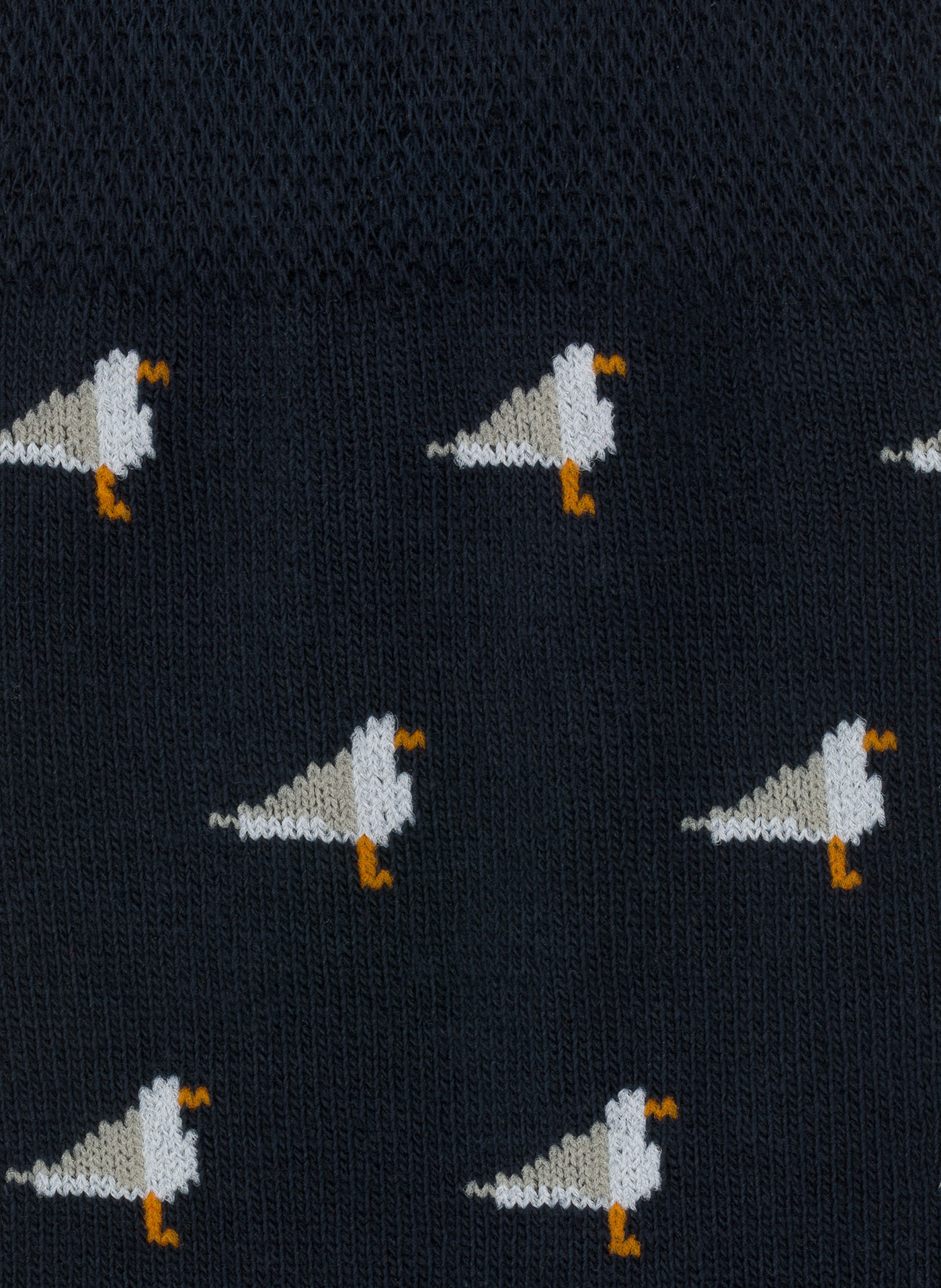 Granatowe skarpetki męskie w mewy P000B-SX-523-G-0 - Pako Lorente