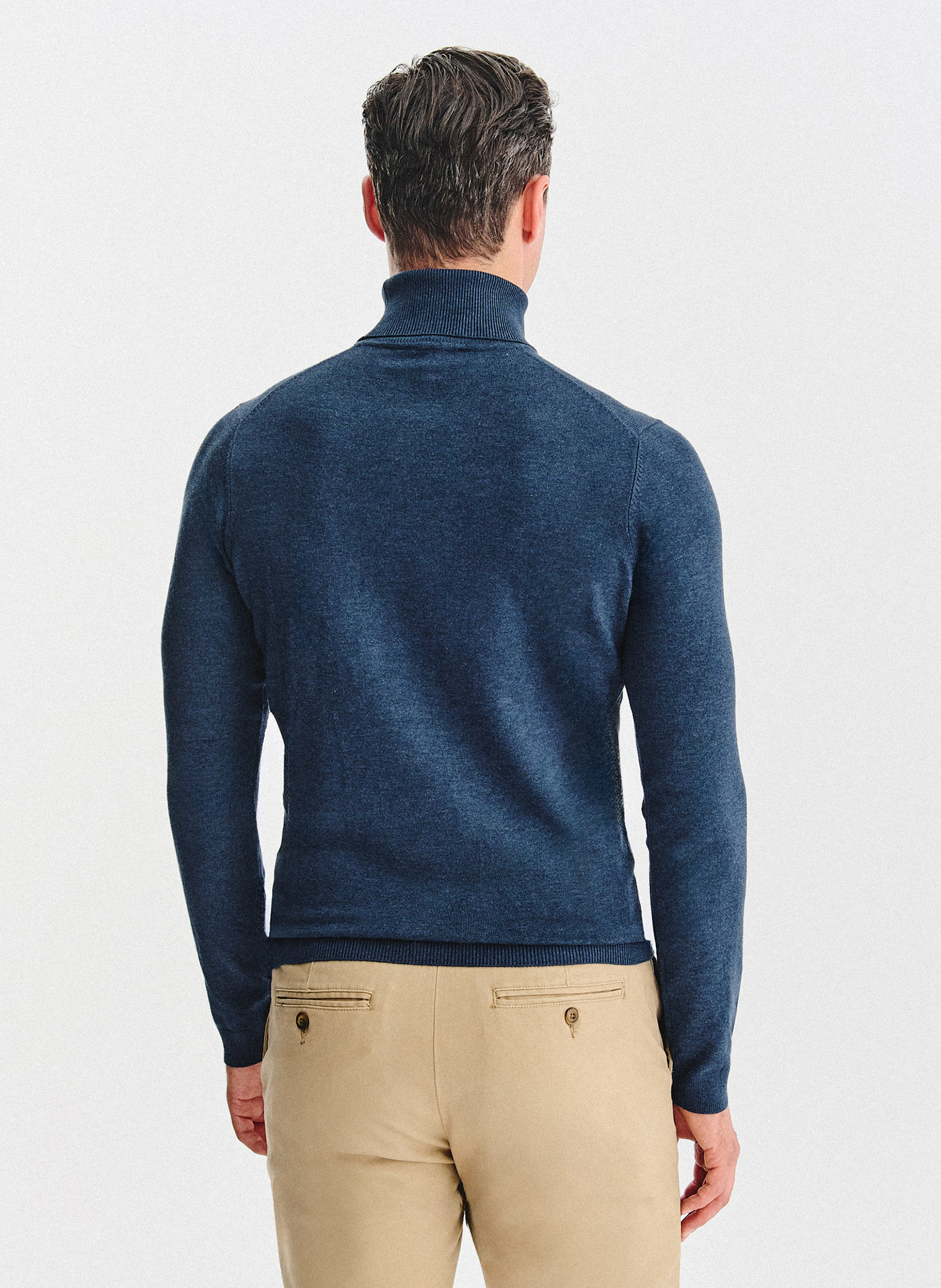 PAKO LORENTE - Golf męski w ciemnoniebieskim kolorze - Pako Lorente