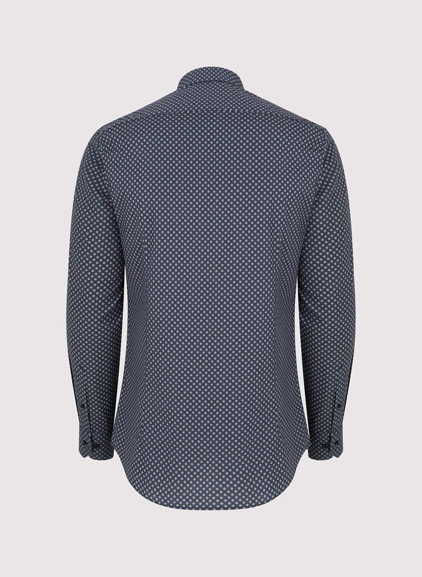PAKO LORENTE - Granatowa koszula męska w mikrowzór - Pako Lorente