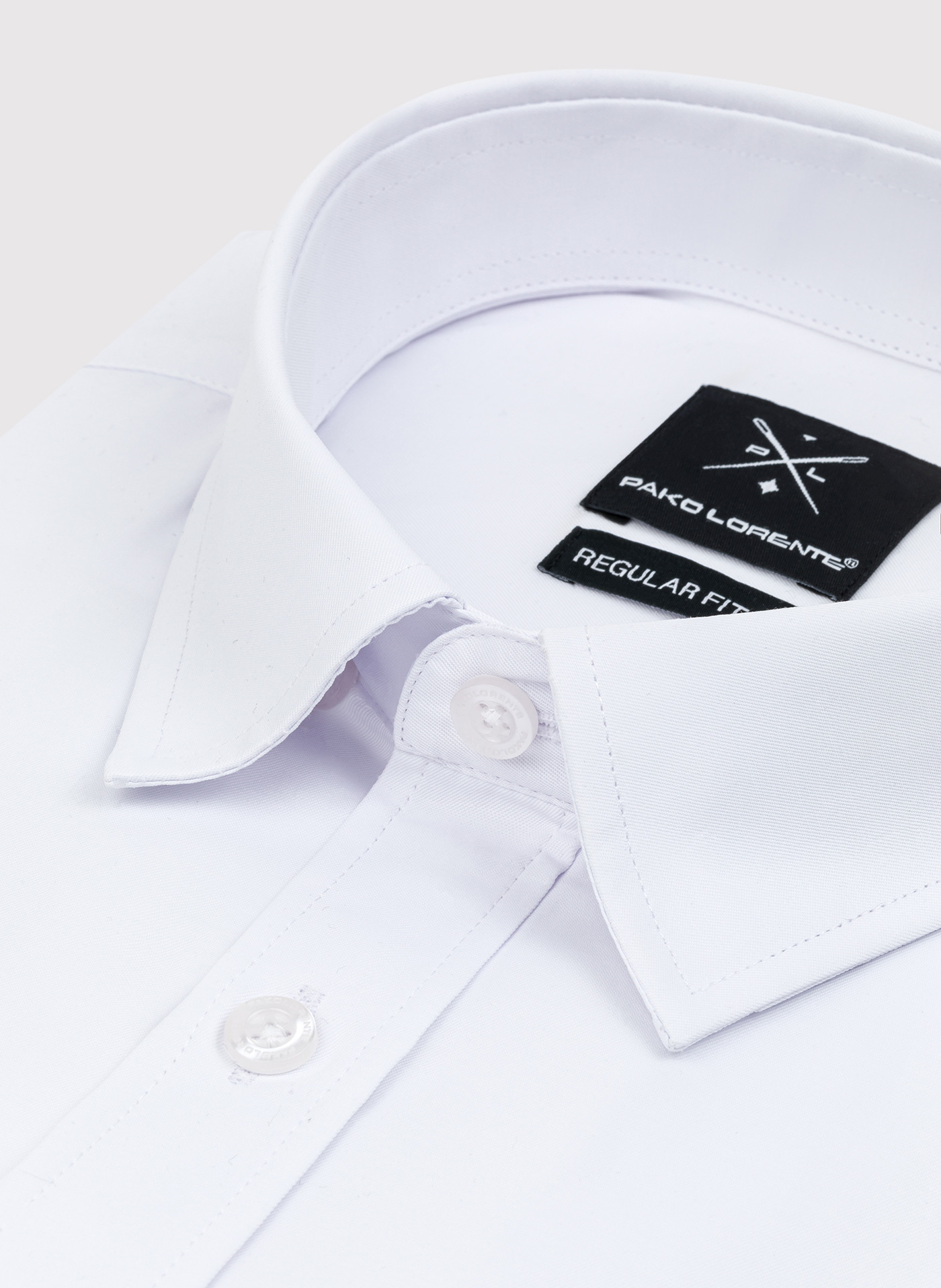 Elegancka biała koszula męska w fasonie Regular - Pako Lorente