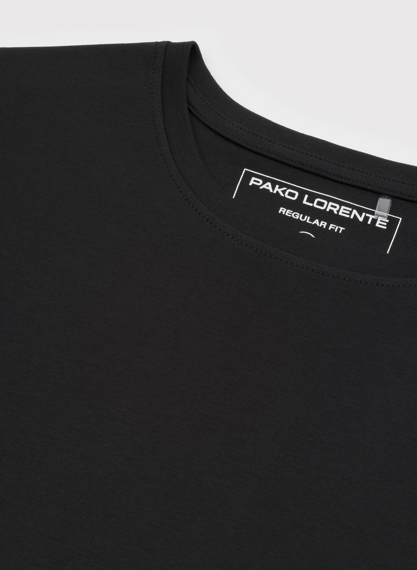 Czarny t-shirt męski - Pako Lorente