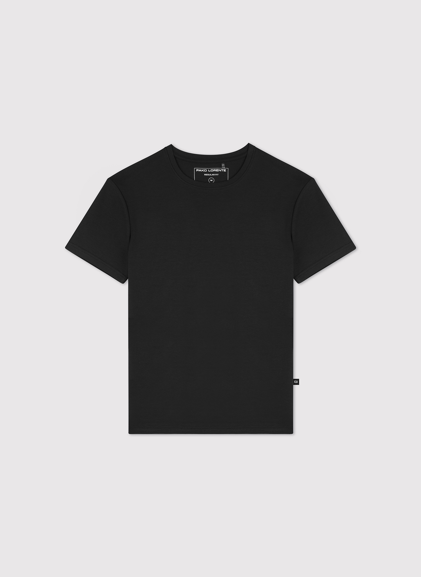 Czarny t-shirt męski - Pako Lorente