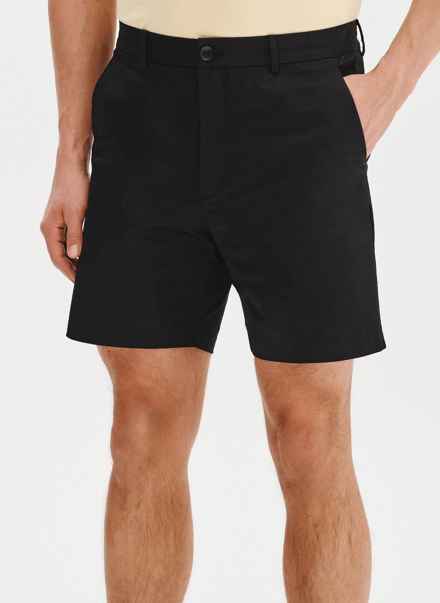 PAKO LORENTE - Czarne szorty męskie z bawełną - Pako Lorente