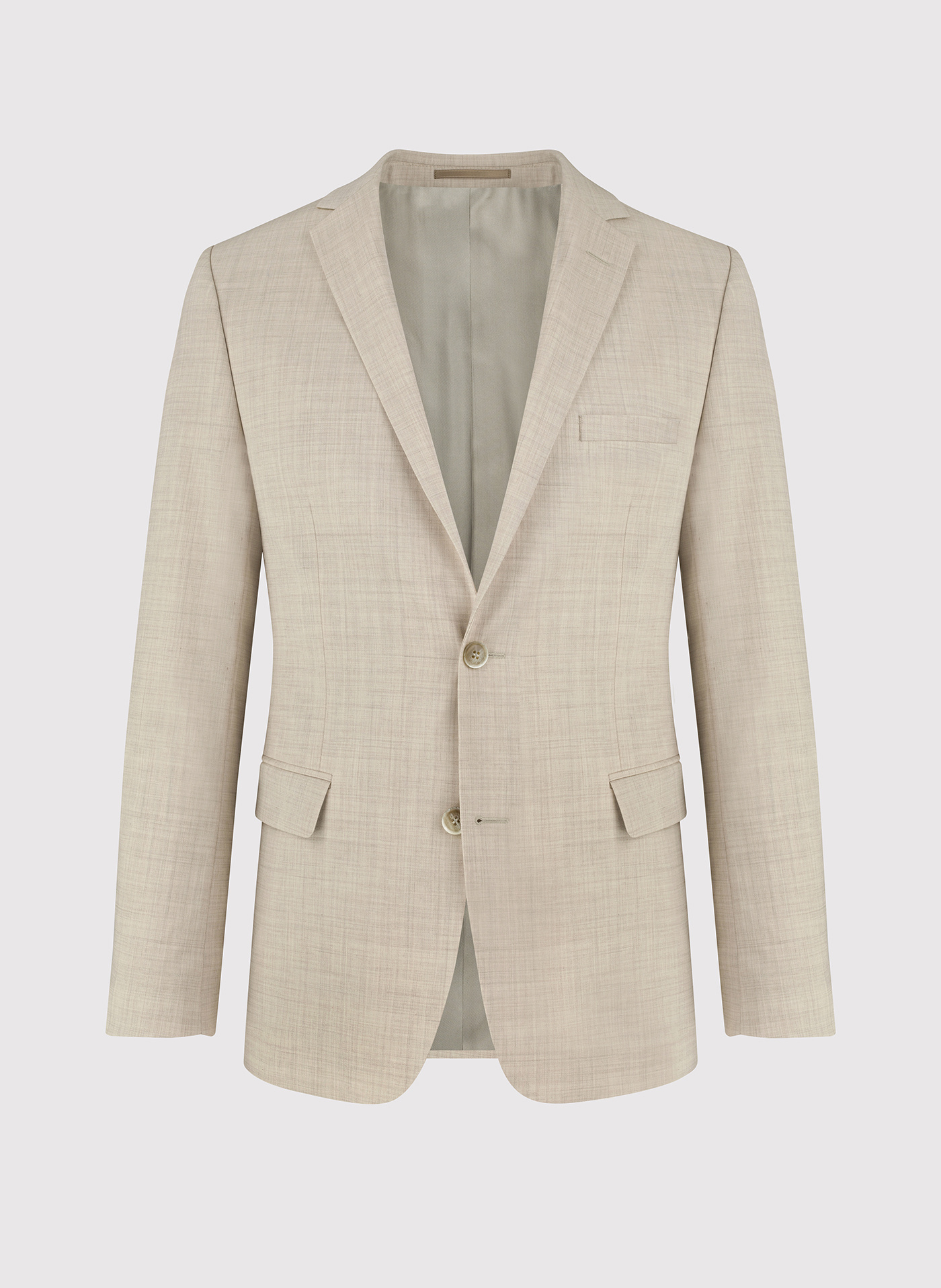 Wełniana marynarka garniturowa w kolorze beżowym - Pako Lorente