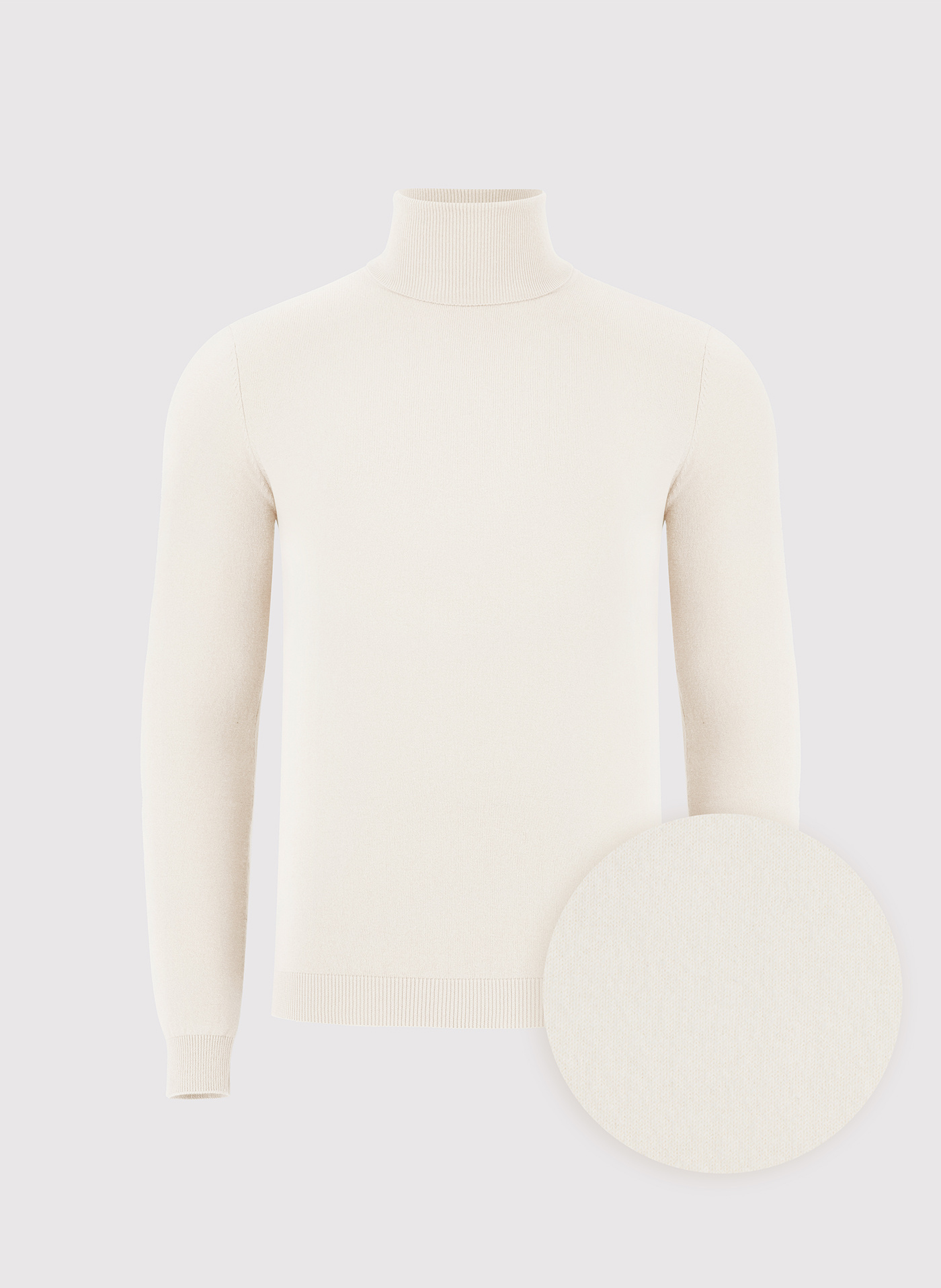 PAKO LORENTE - Biały gładki golf męski - Pako Lorente