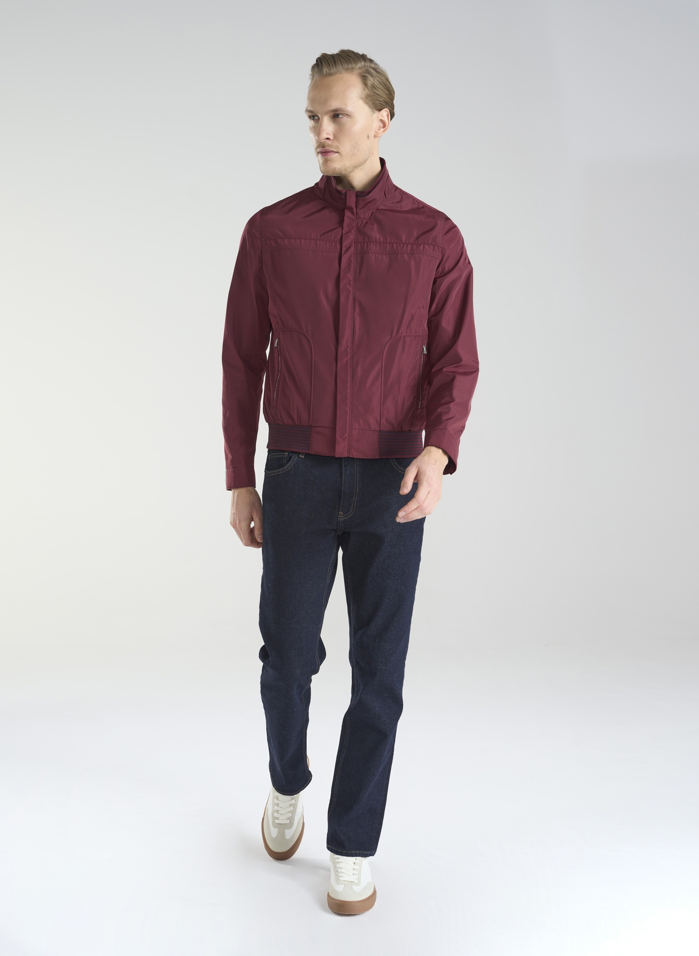 Czerwona krótka kurtka męska P24SF-5X-001-W-0 - Pako Lorente - Pako Lorente