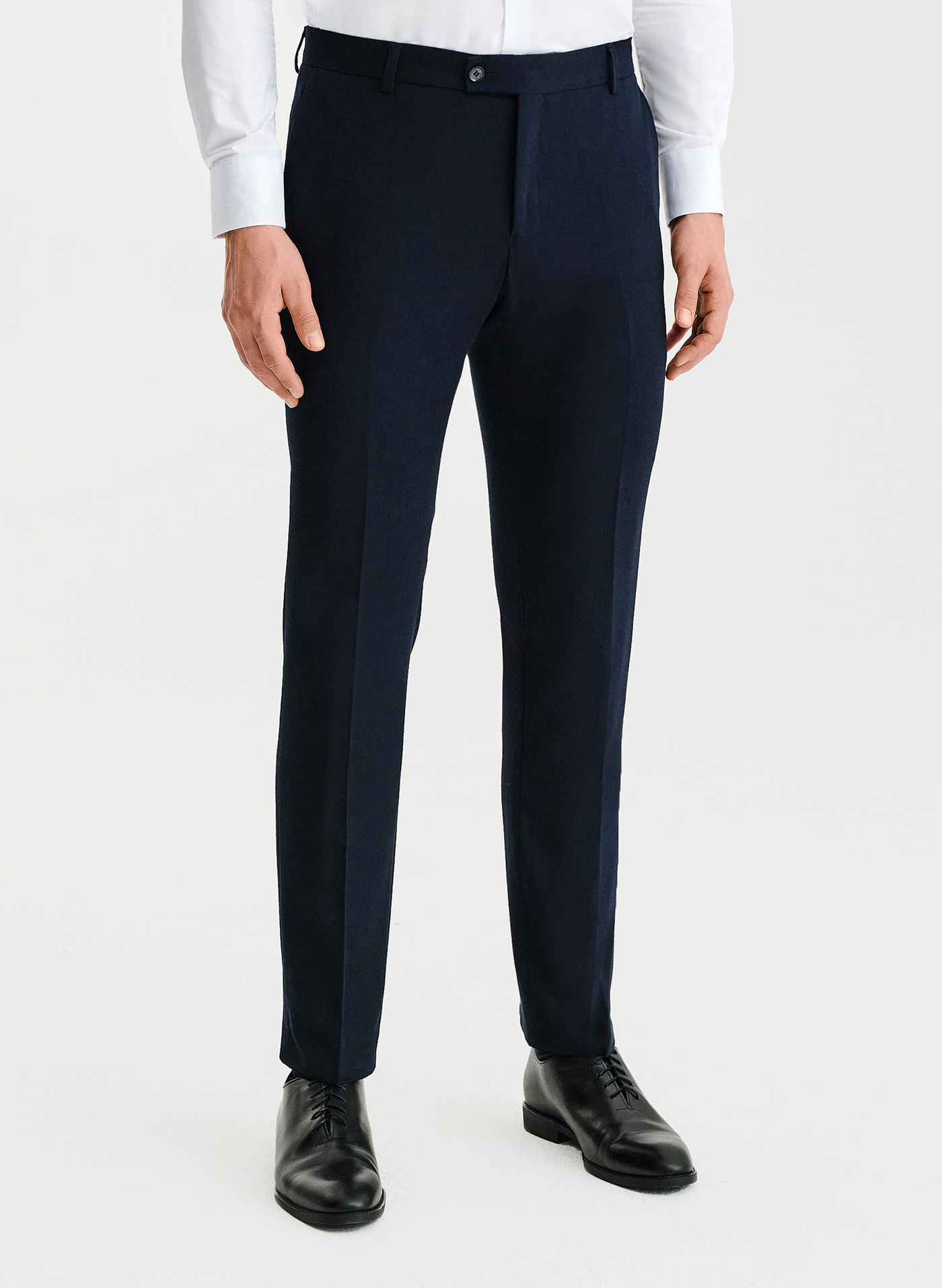 Granatowe spodnie ganiturowe - Pako Lorente