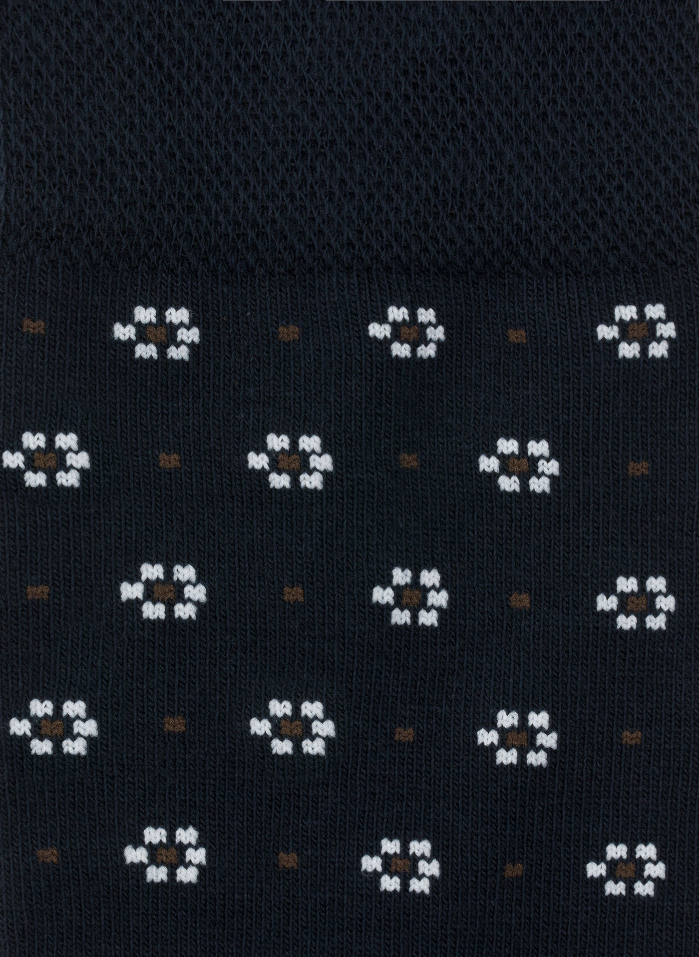 Granatowe skarpetki w kwiatki P000B-SX-522-G-0 - Pako Lorente