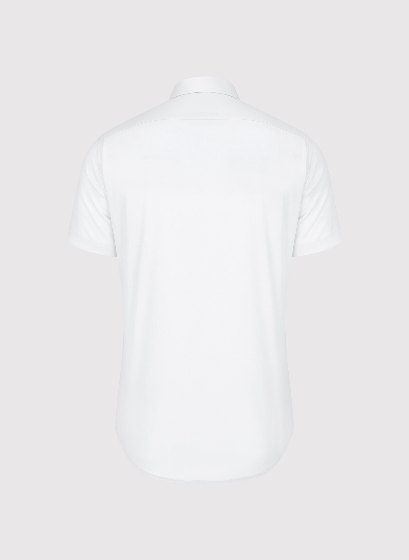 PAKO LORENTE - Biała bawełniana koszula męska z krótkim rękawem - Pako Lorente