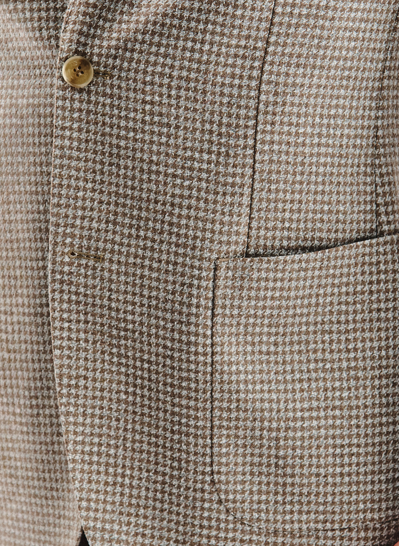 PAKO LORENTE - Jasnobrązowa marynarka w drobną kartkę - Pako Lorente