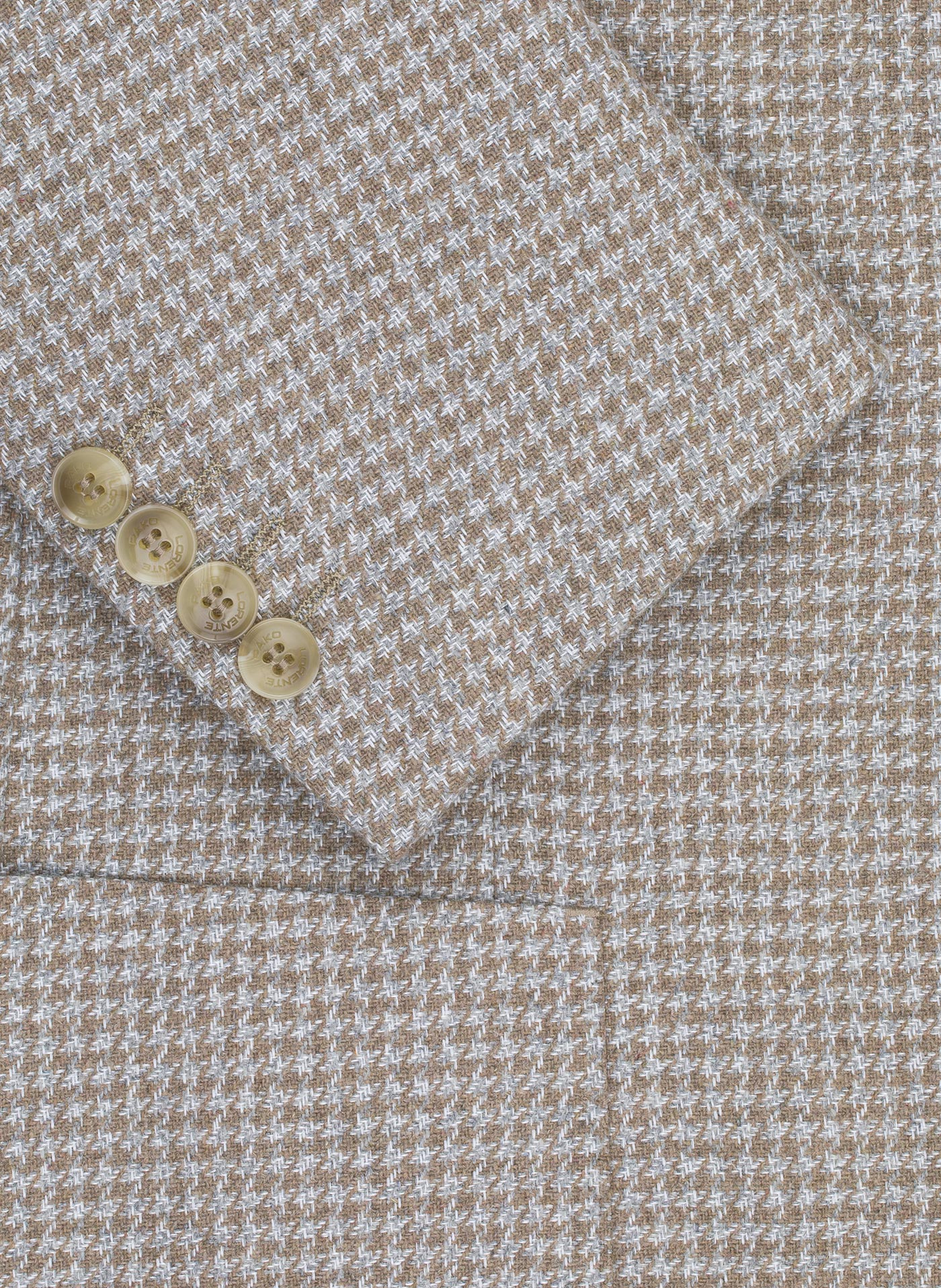 PAKO LORENTE - Jasnobrązowa marynarka w drobną kartkę - Pako Lorente