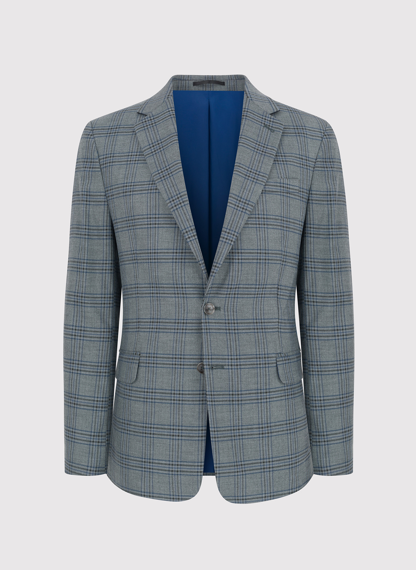 Szara marynarka casualowa w kratkę - Pako Lorente