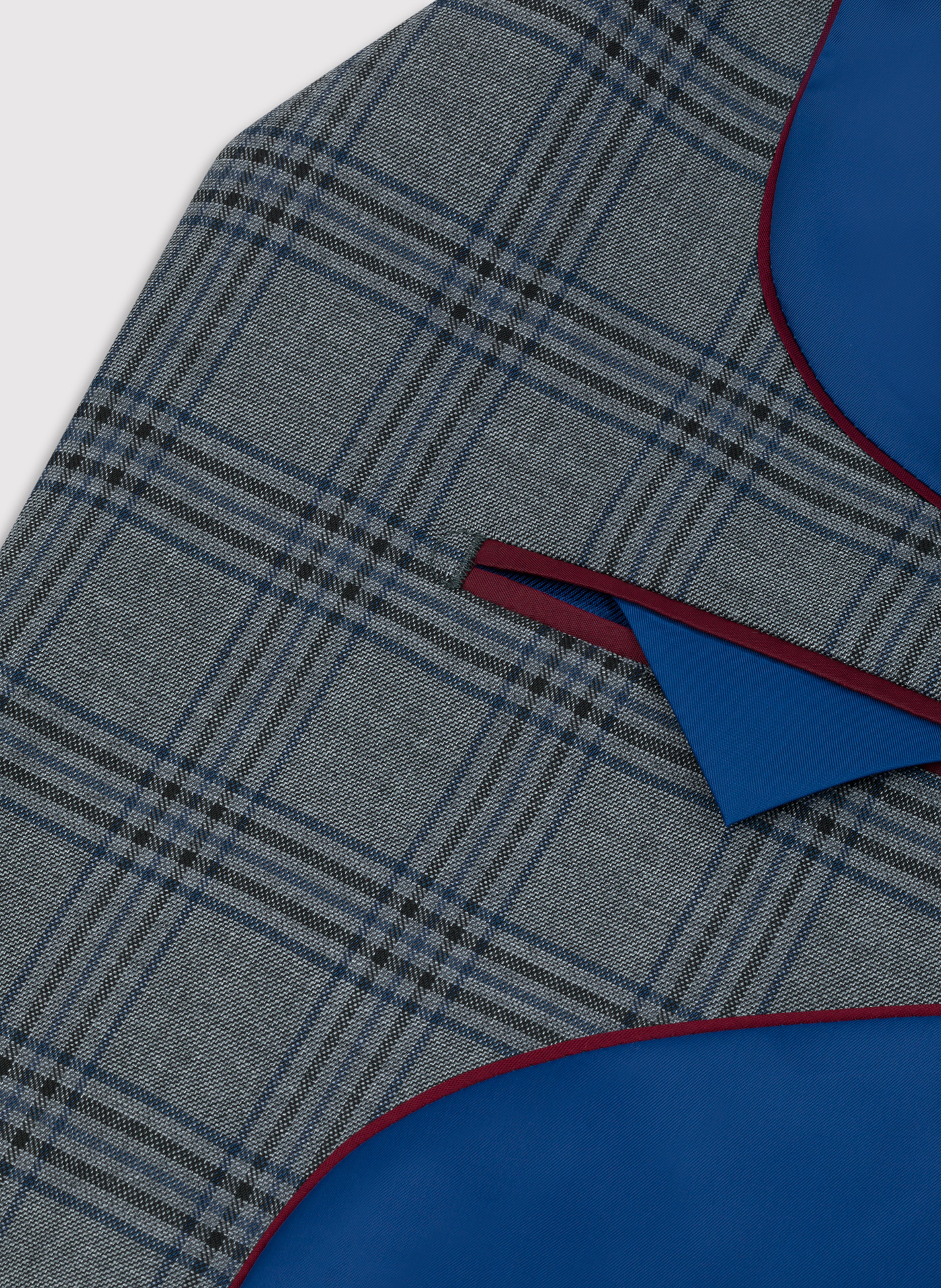 Szara marynarka casualowa w kratkę - Pako Lorente