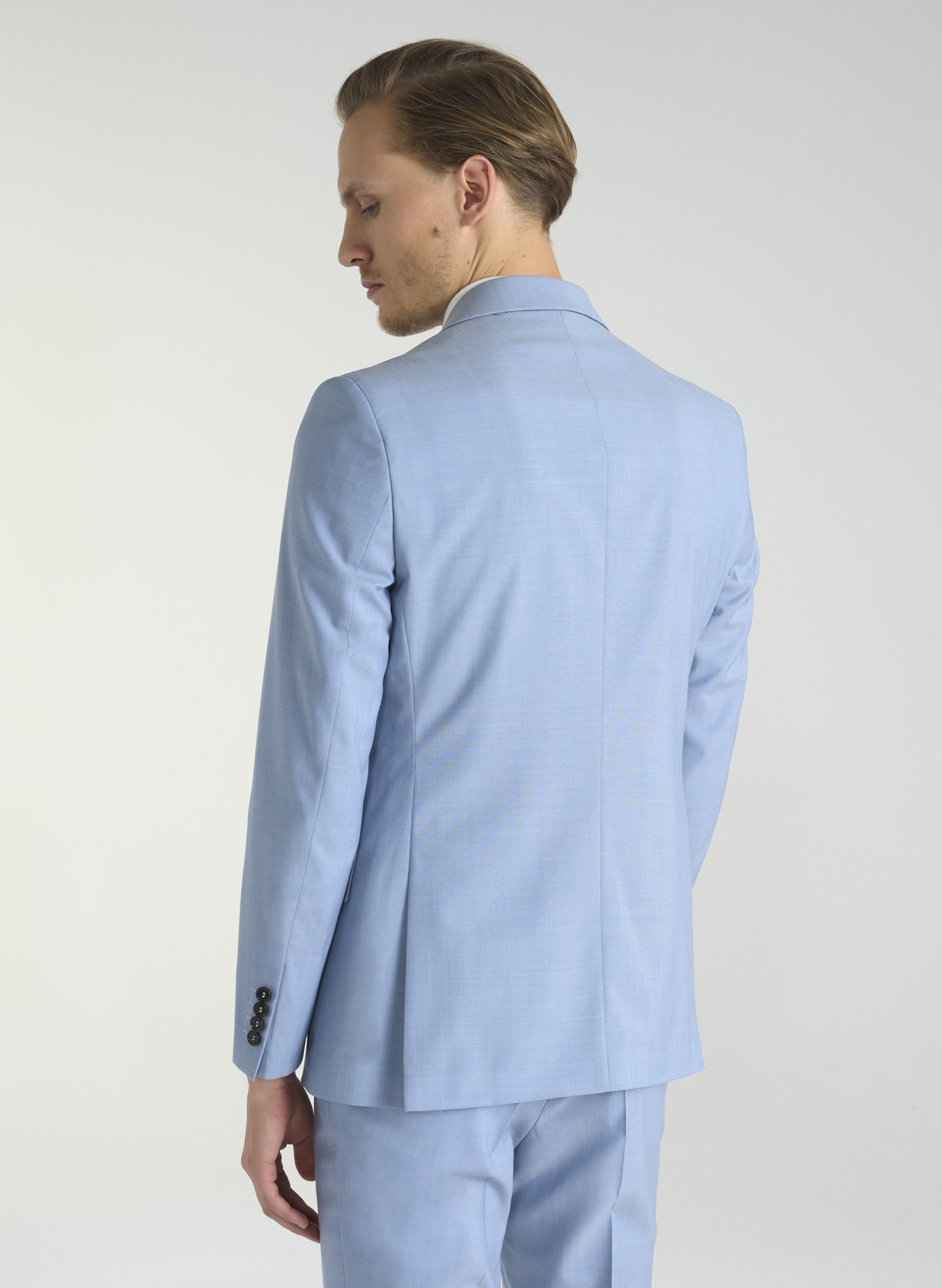 Błękitna męska marynarka garniturowa - Pako Lorente