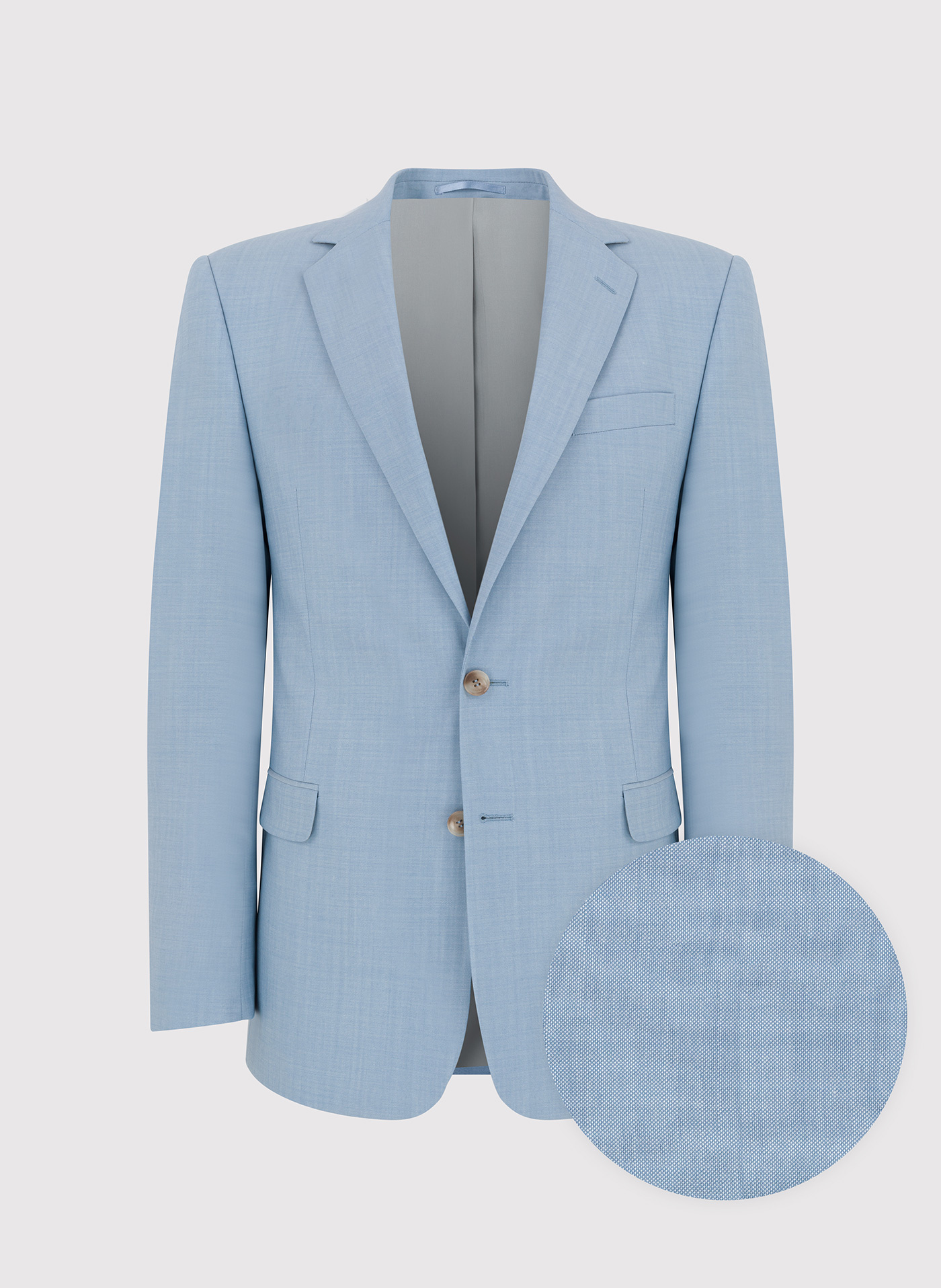 Błękitna męska marynarka garniturowa - Pako Lorente