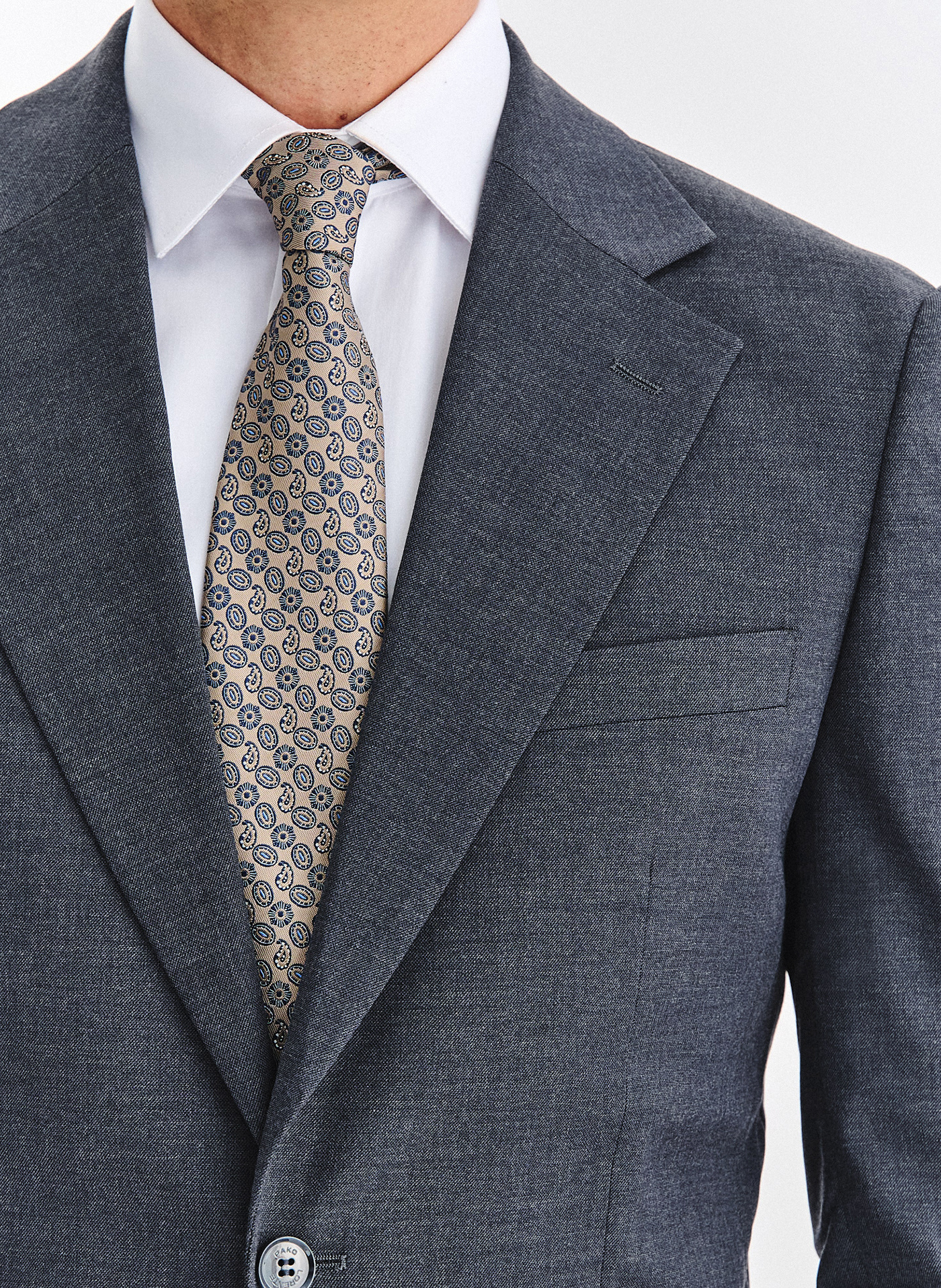 PAKO LORENTE - Granatowa marynarka garniturowa - Pako Lorente