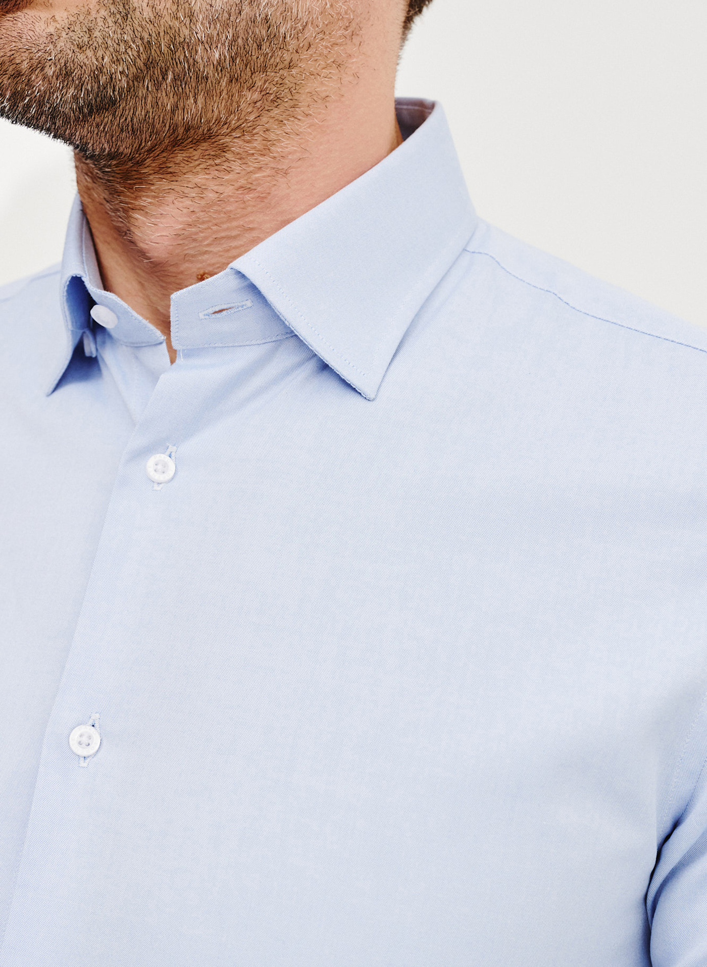 Gładka koszula męska w kolorze niebieskim - Pako Lorente