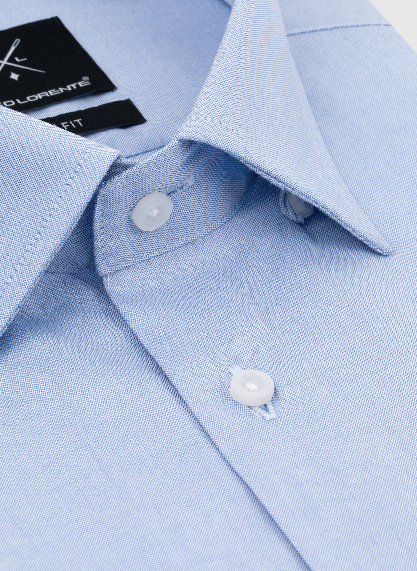 Gładka koszula męska w kolorze niebieskim - Pako Lorente