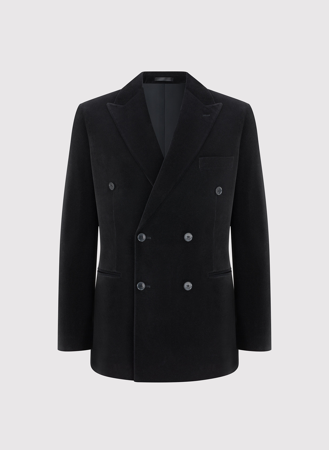 Czarna dwurzędowa marynarka męska - Pako Lorente