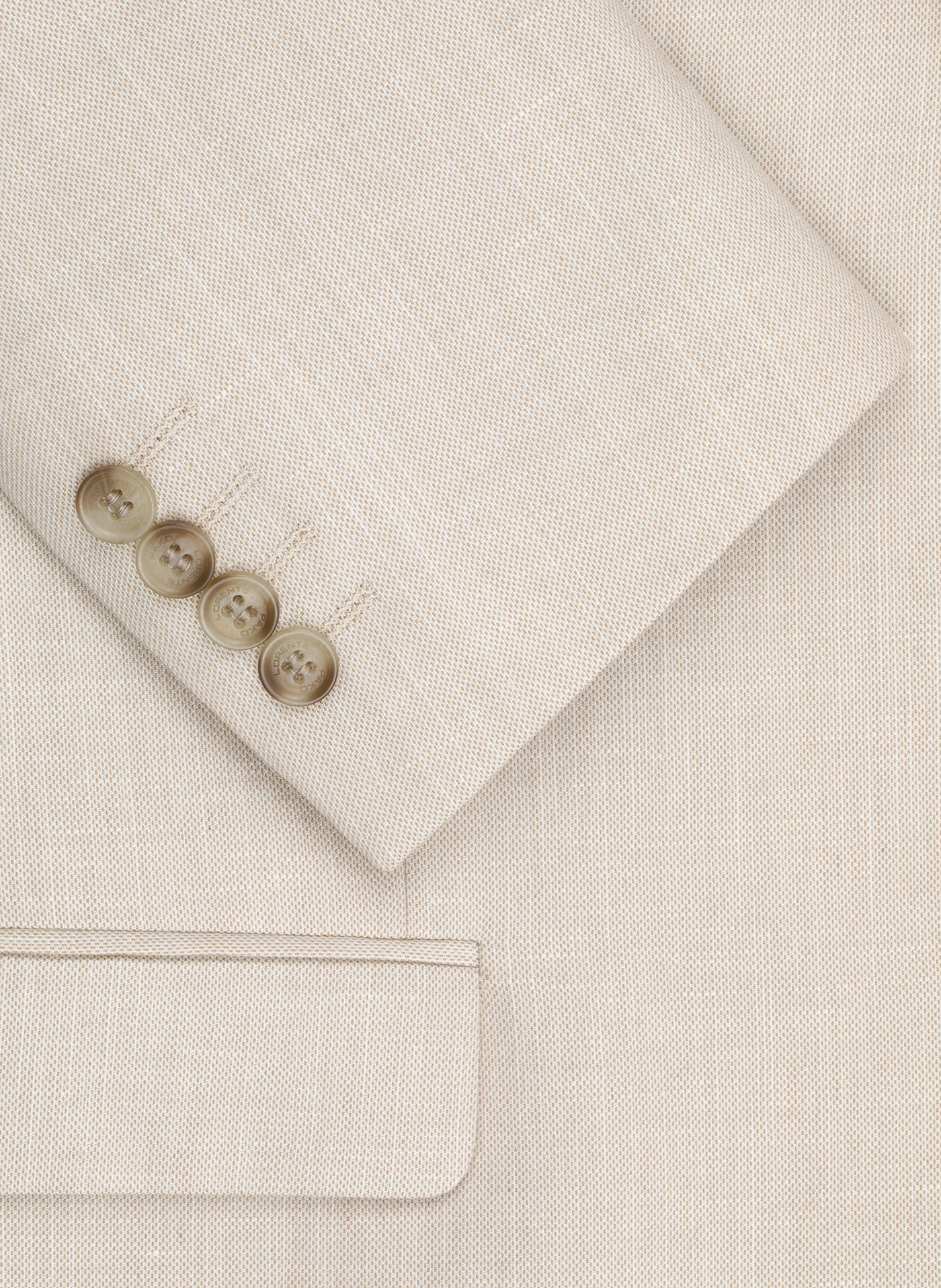 PAO LORENTE - Beżowa marynarka garniturowa z lnem - Pako Lorente