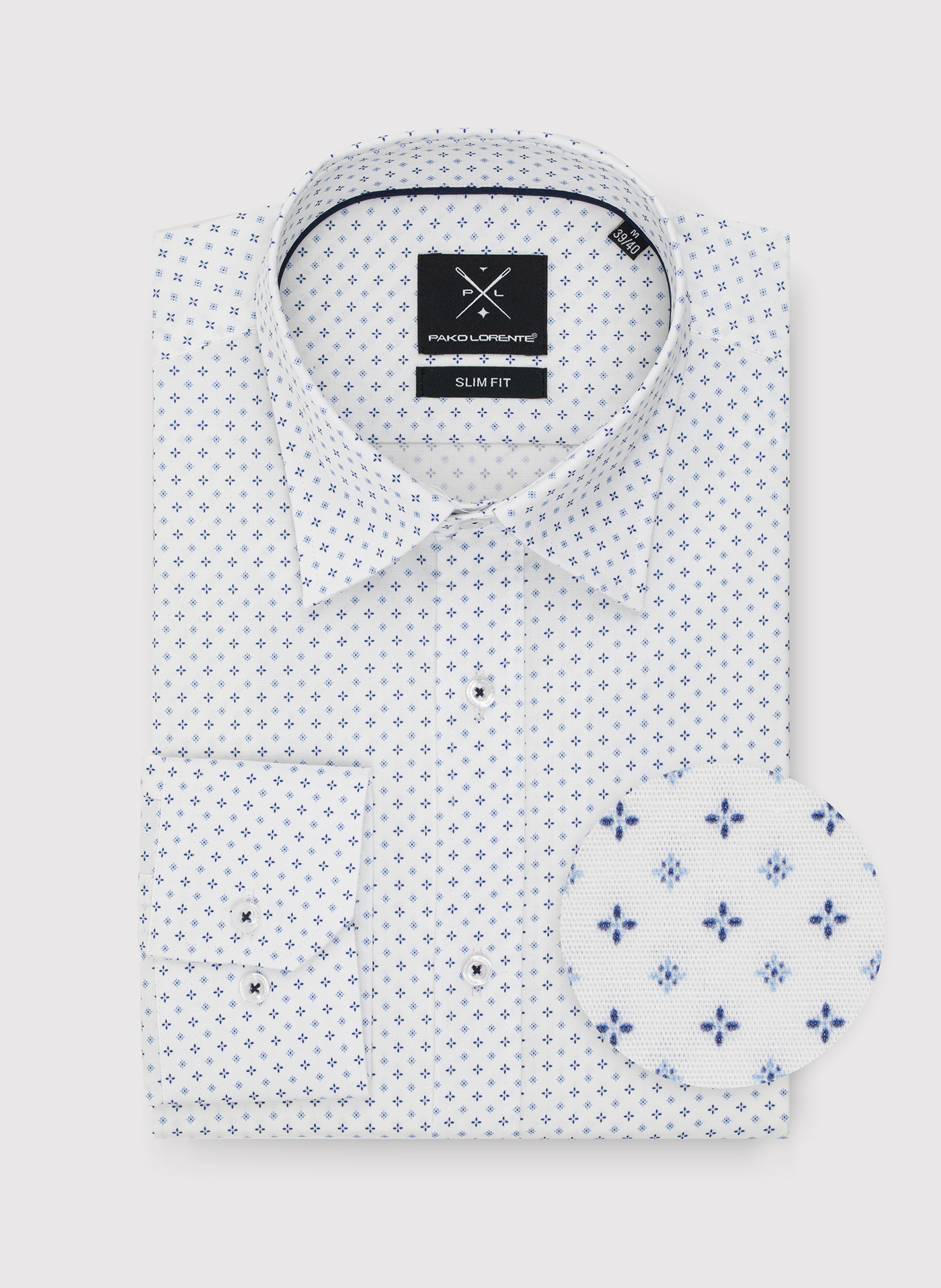 Koszula męska w mikrowzór - Pako Lorente