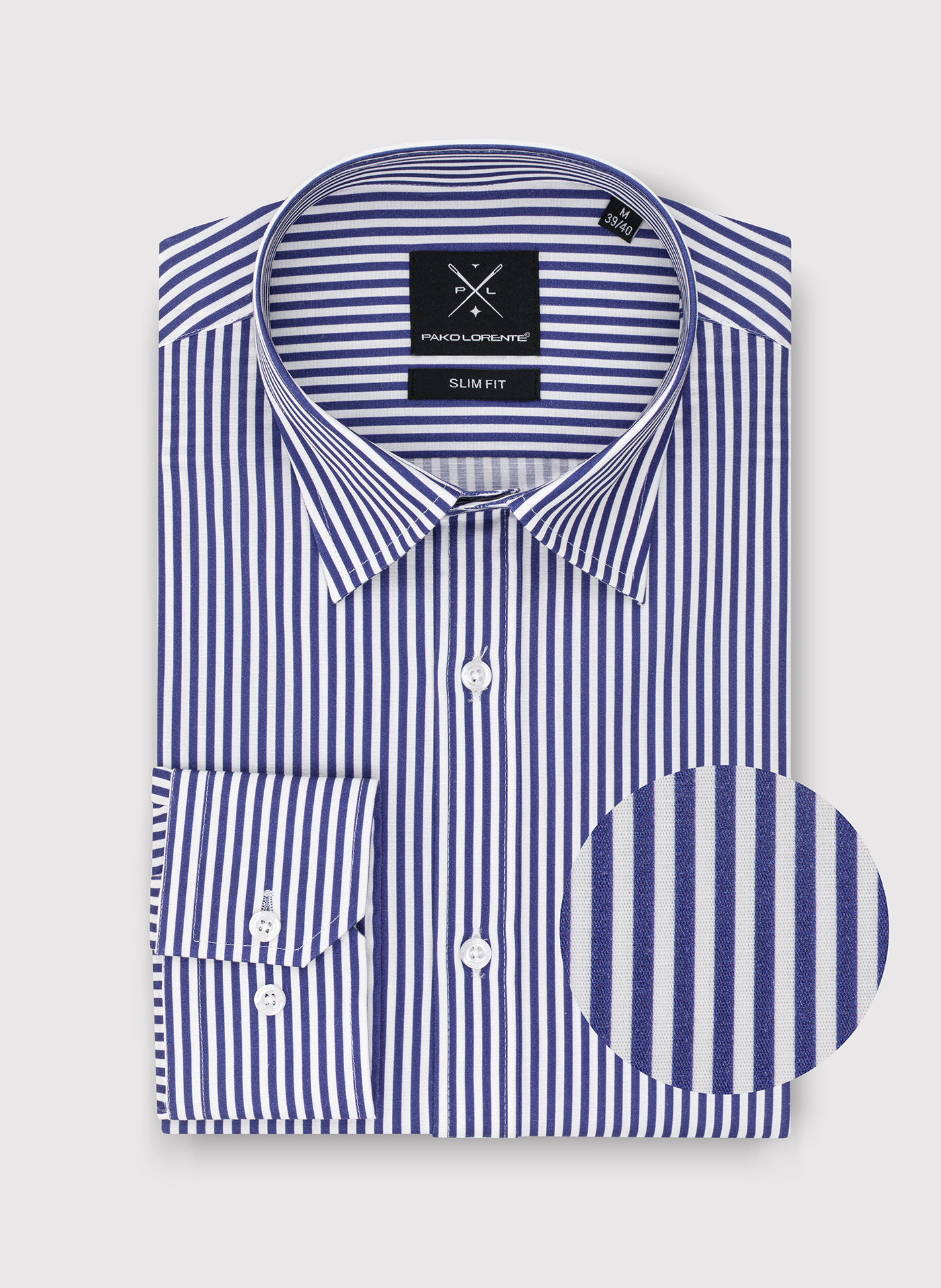 Koszula męska w paski - Pako Lorente