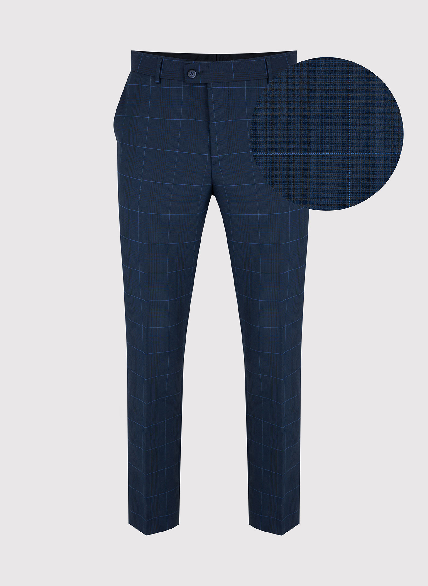 Granatowe spodnie garniturowe P22SF-6G-014-G-S - Pako Lorente