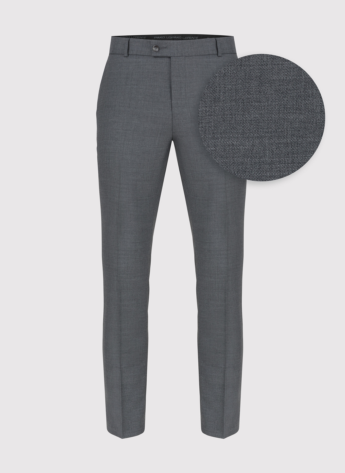 Szare wełniane spodnie garniturowe - Pako Lorente