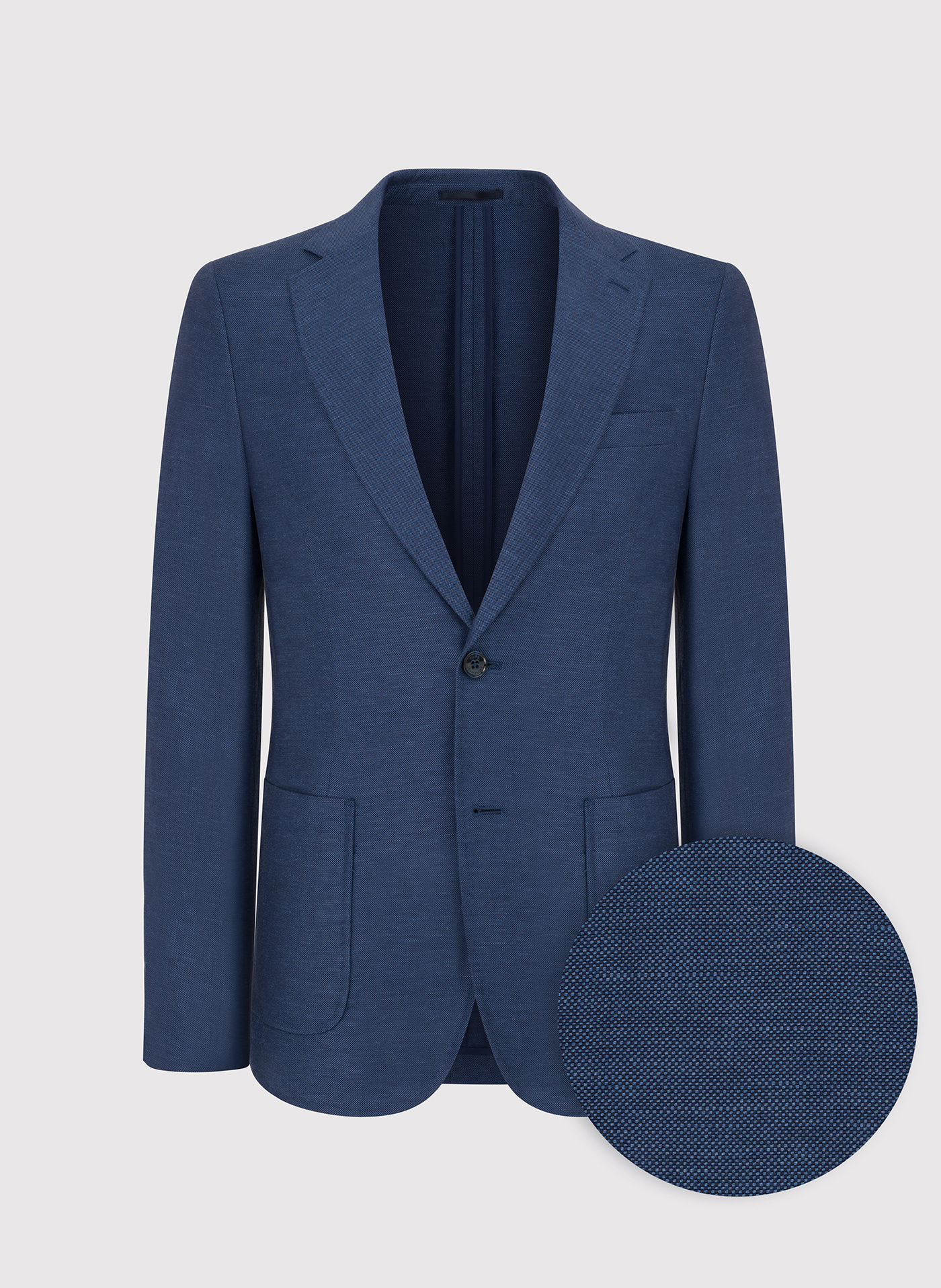 Granatowa marynarka z lnu - Pako Lorente