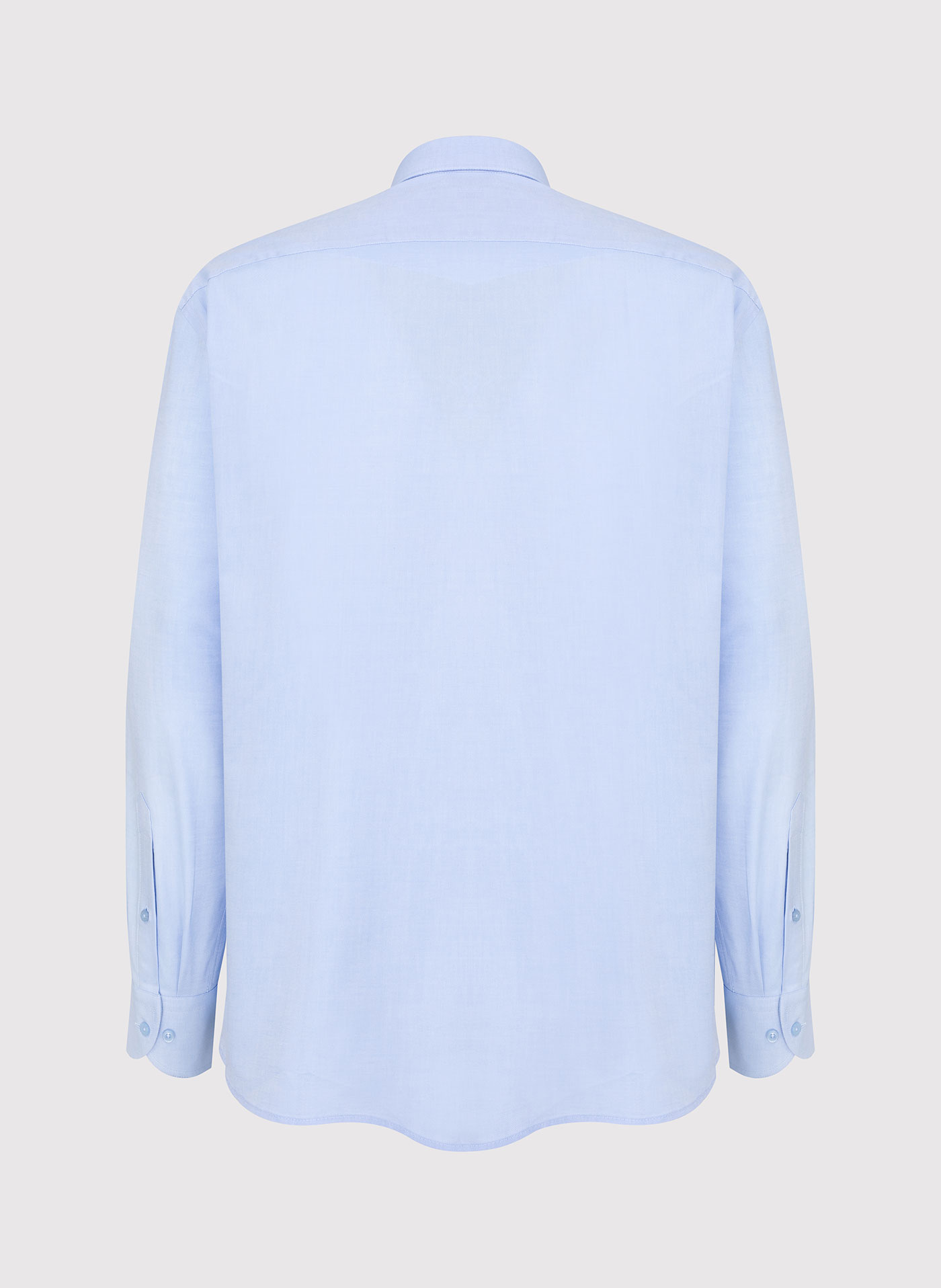 Gładka elegancka błękitna koszula męska - Pako Lorente