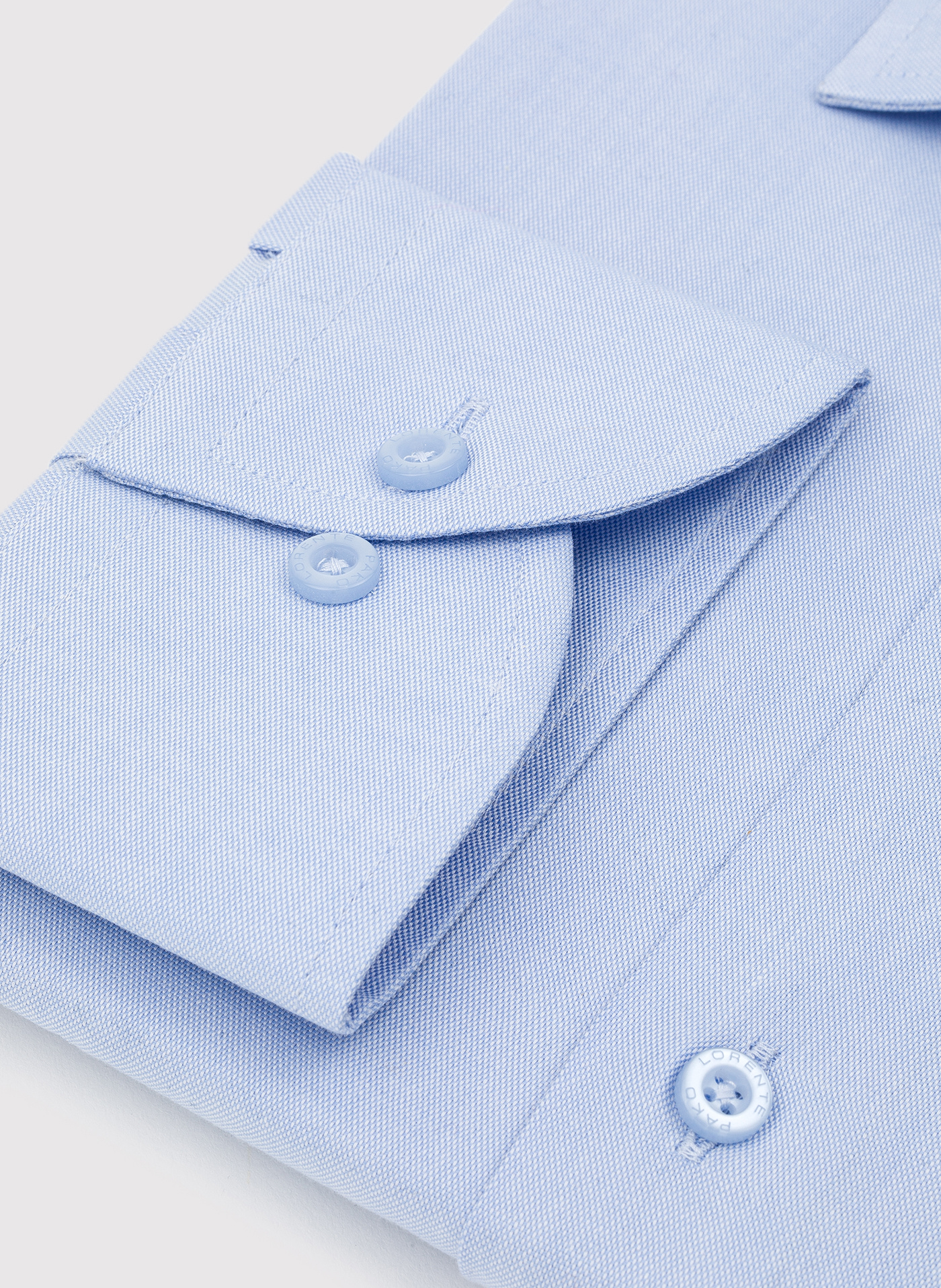 Gładka elegancka błękitna koszula męska - Pako Lorente