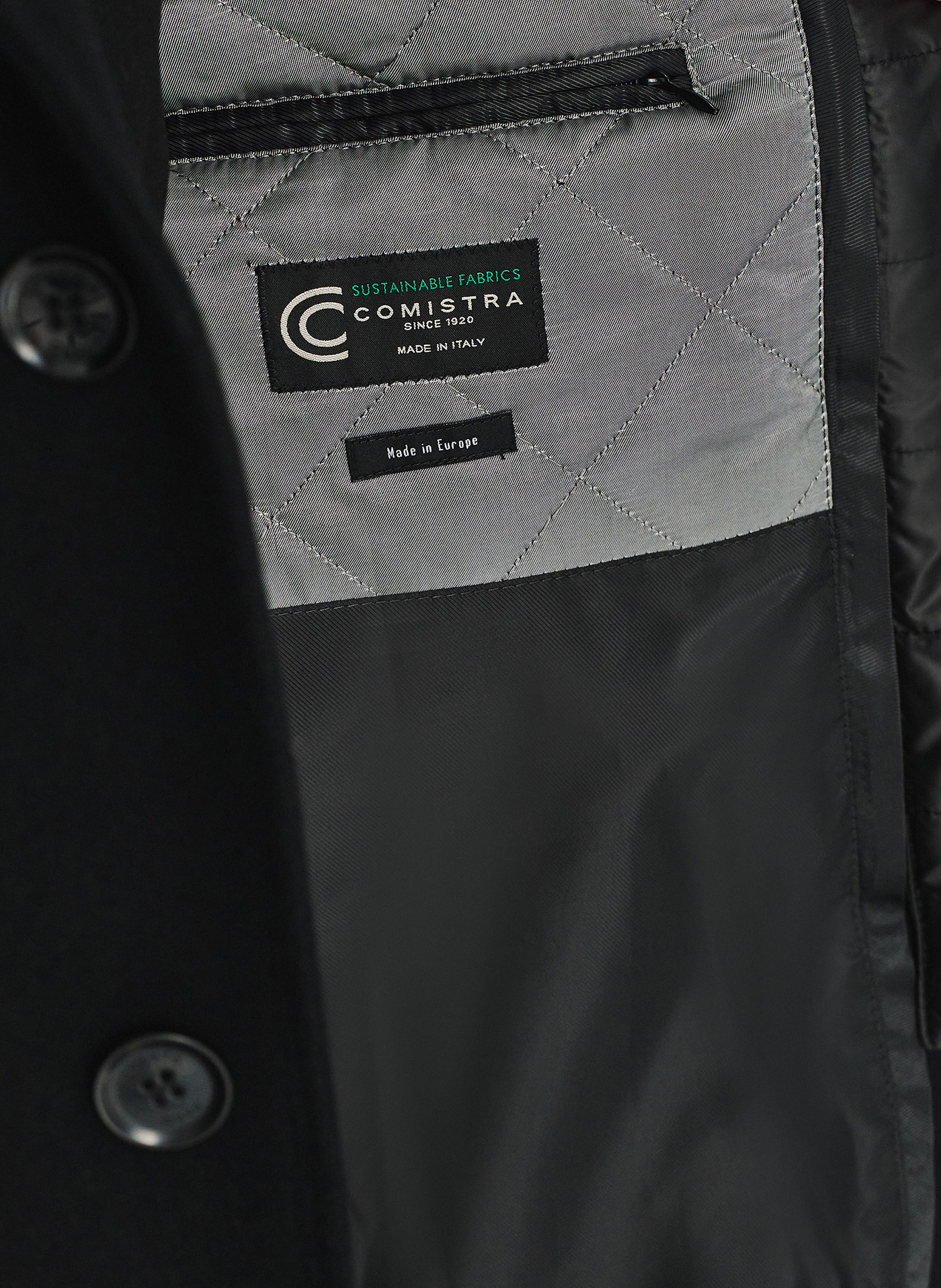 Męski płaszcz z wełną w kolorze czarnym - Pako Lorente