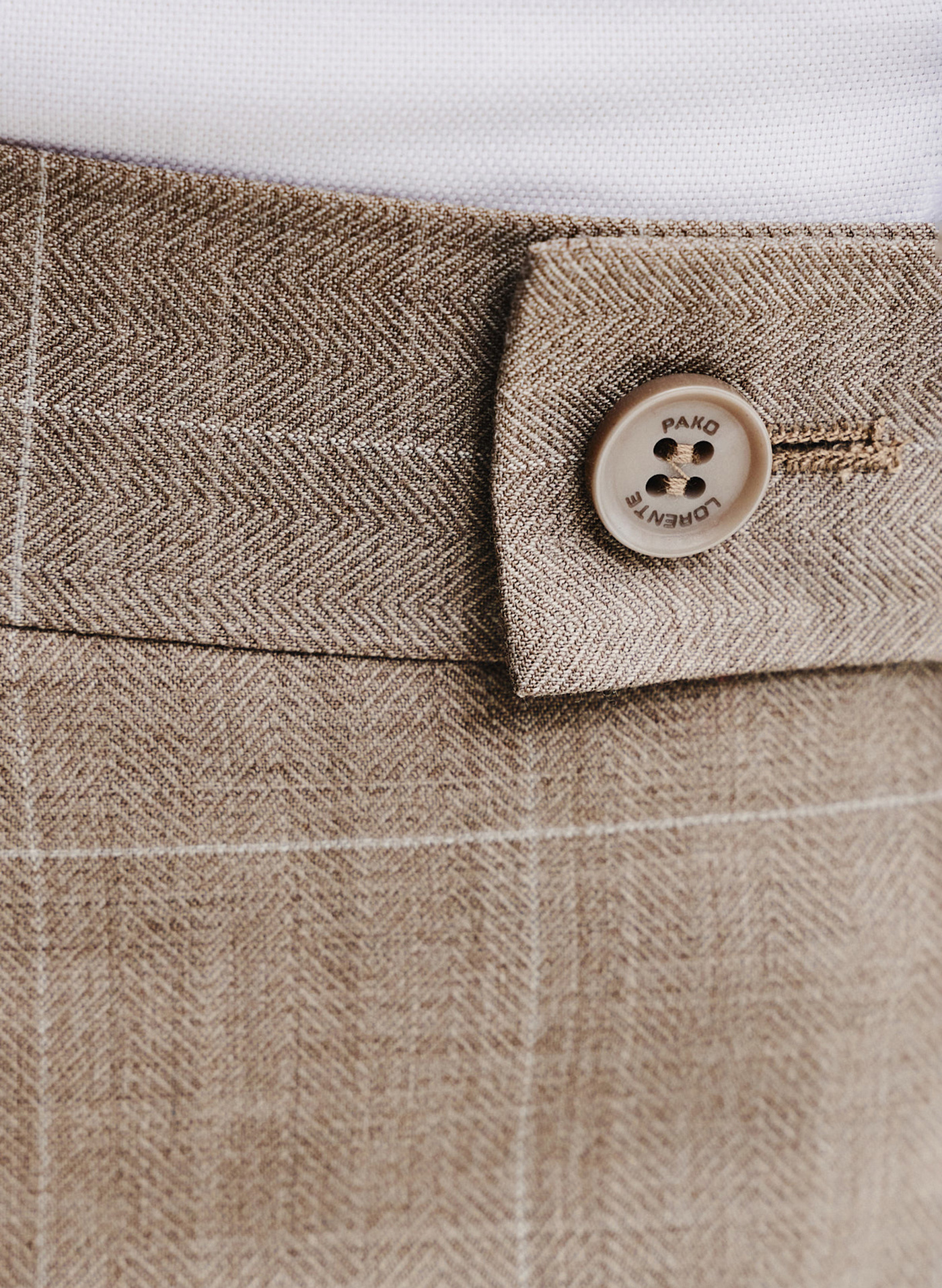 Garniturowe spodnie męskie w kratę - Pako Lorente