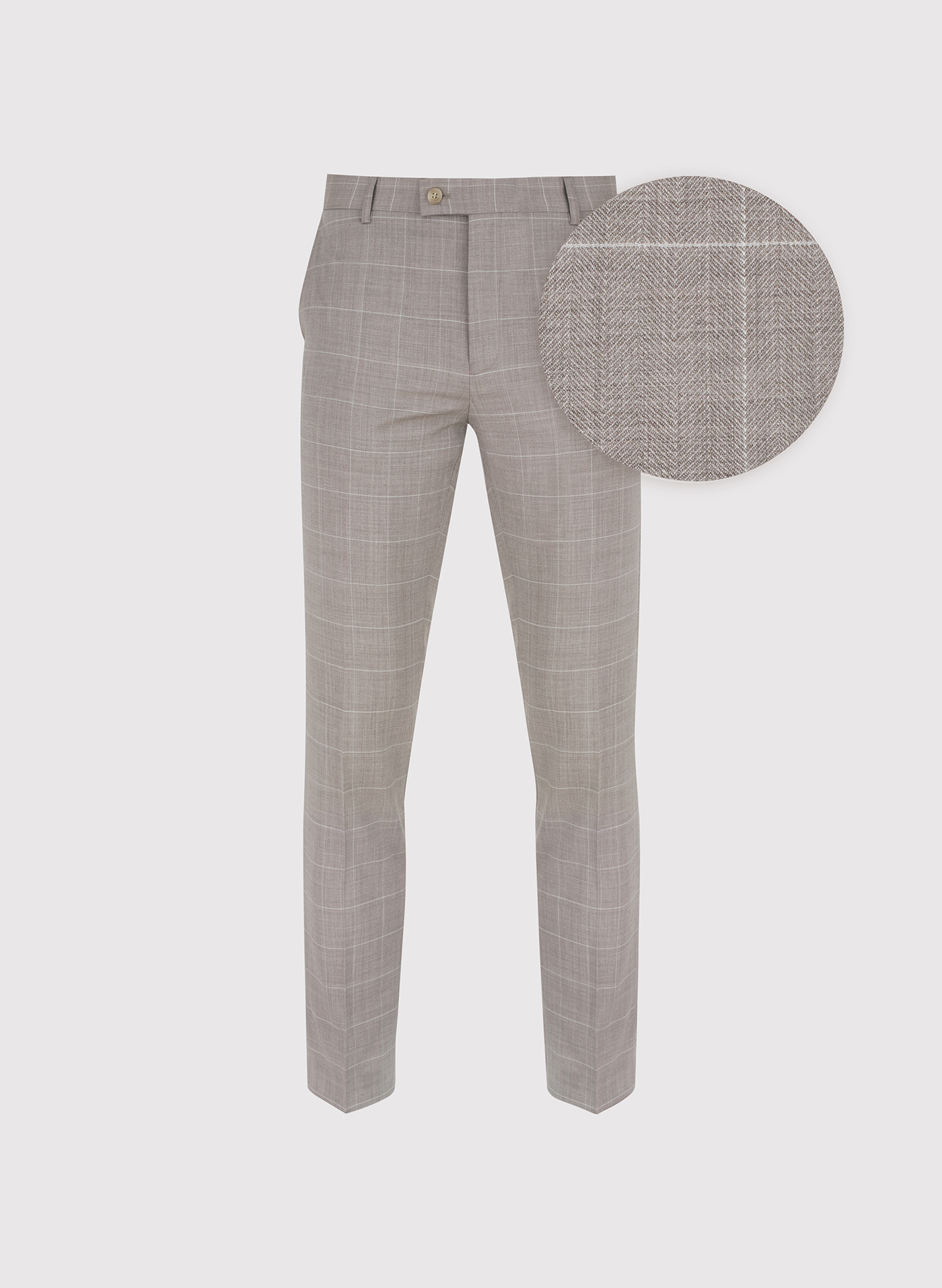 Garniturowe spodnie męskie w kratę - Pako Lorente