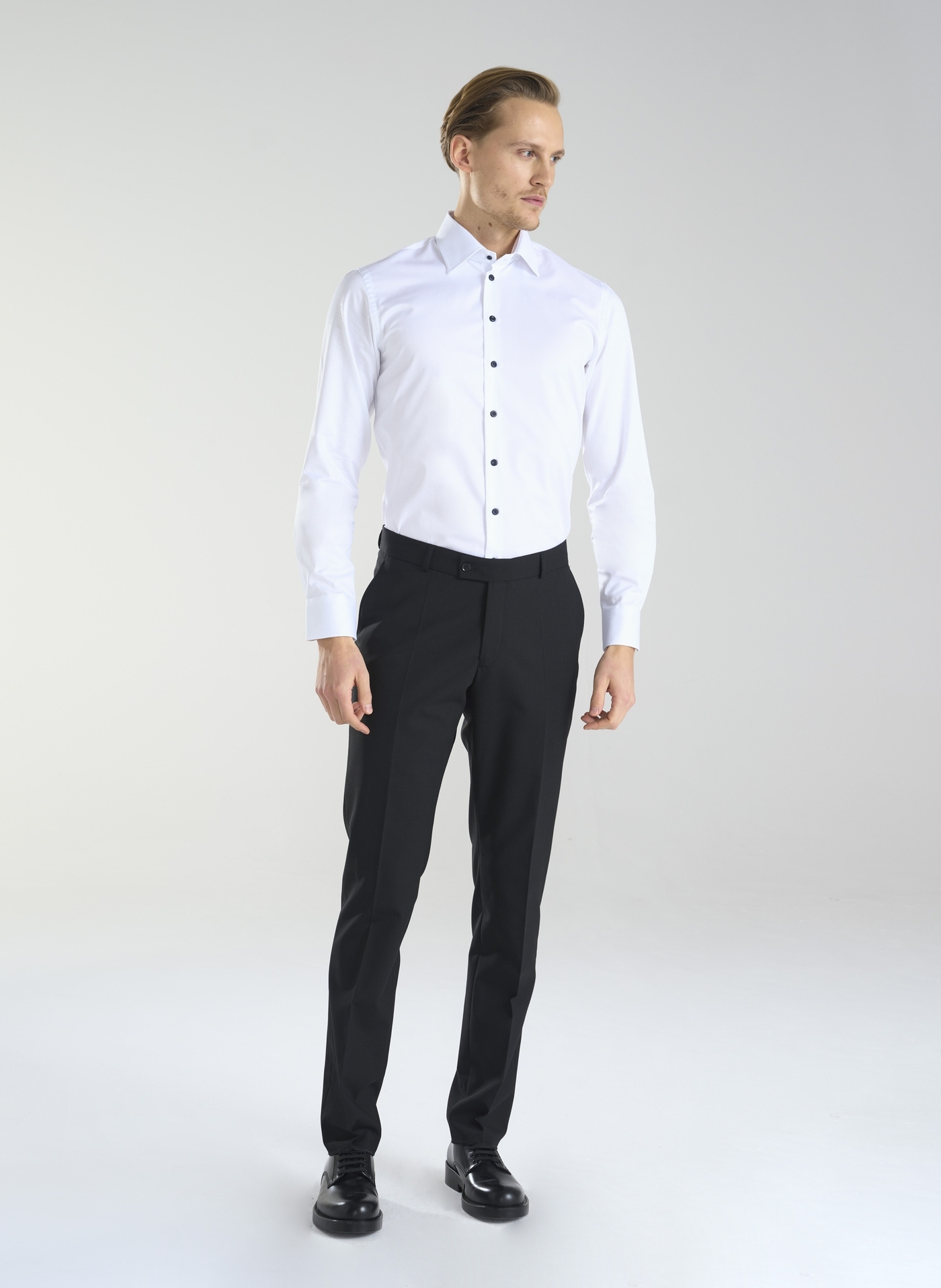 Biała koszula męska z bawełny P24SP-1X-036-B-S - Pako Lorente - Pako Lorente