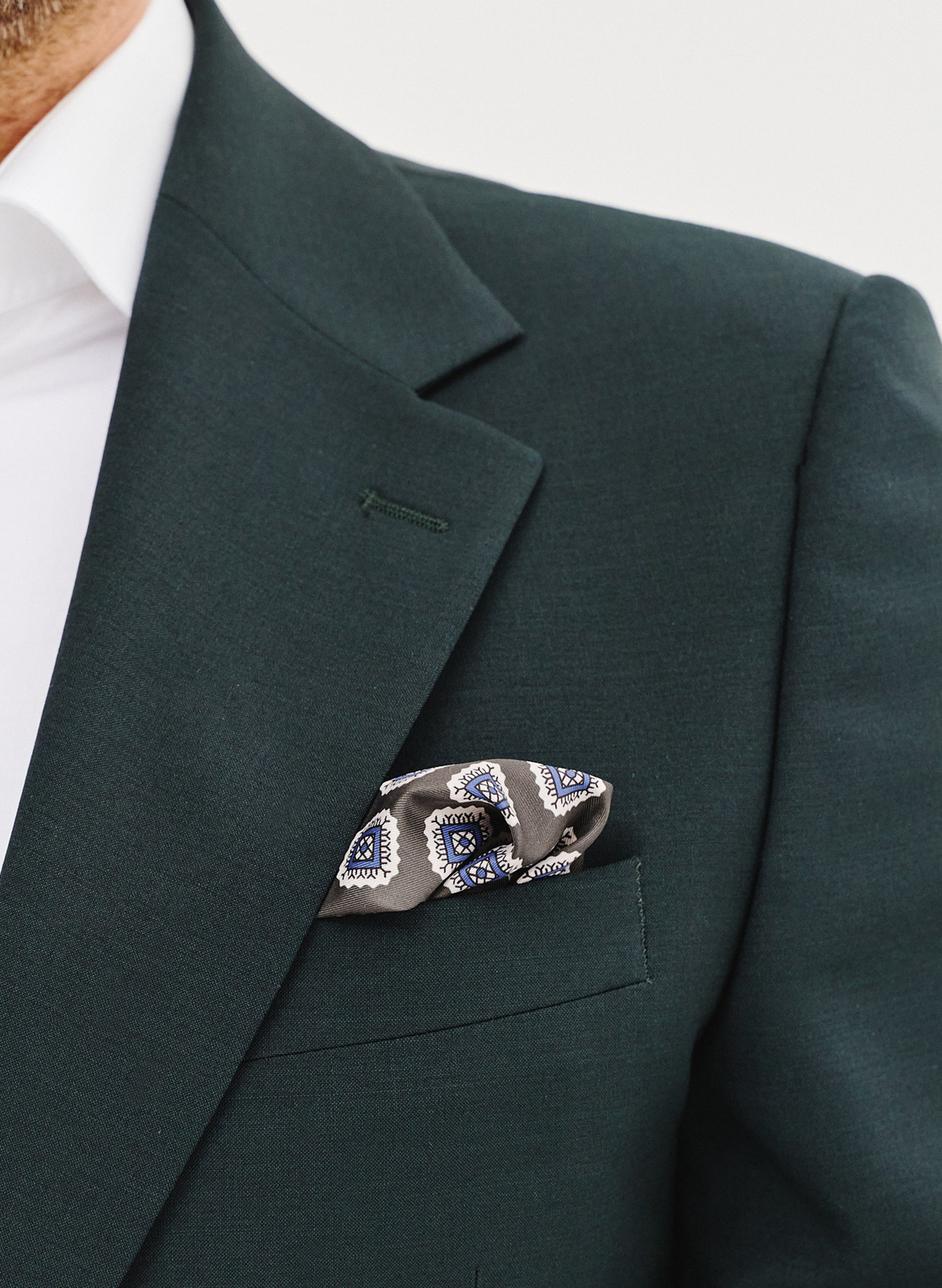 Wełniana marynarka garniturowa w kolorze zielonym - Pako Lorente