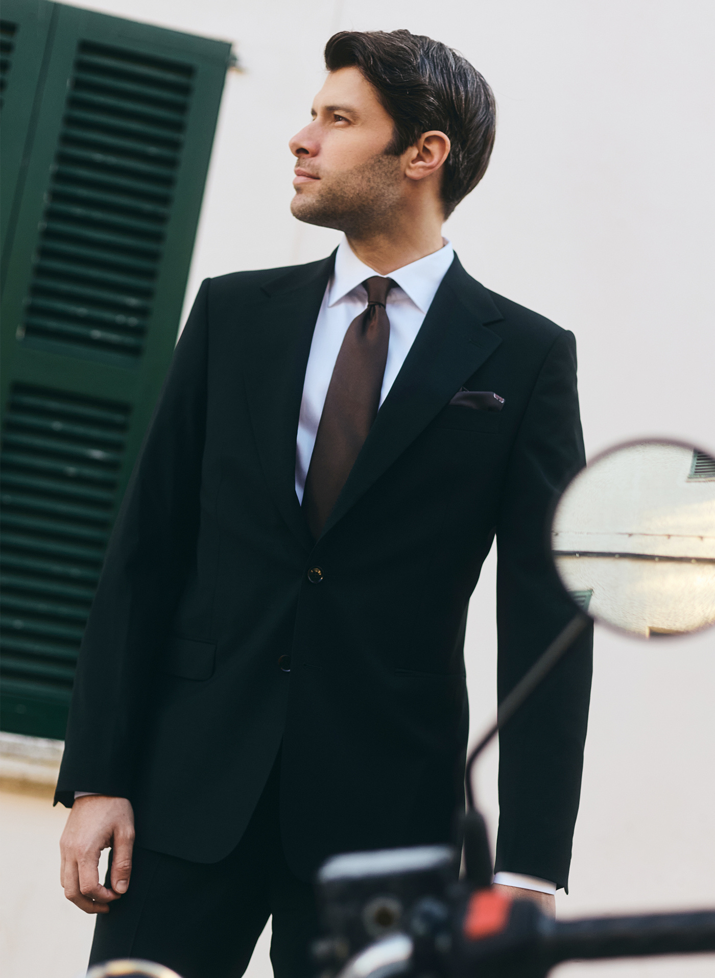 Wełniana marynarka garniturowa w kolorze zielonym - Pako Lorente