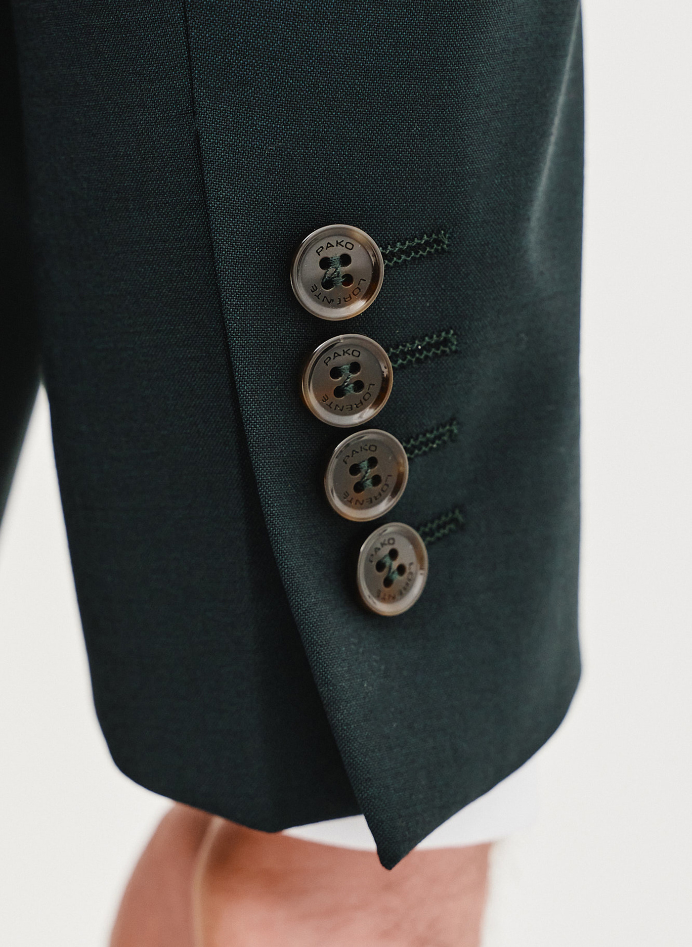 Wełniana marynarka garniturowa w kolorze zielonym - Pako Lorente