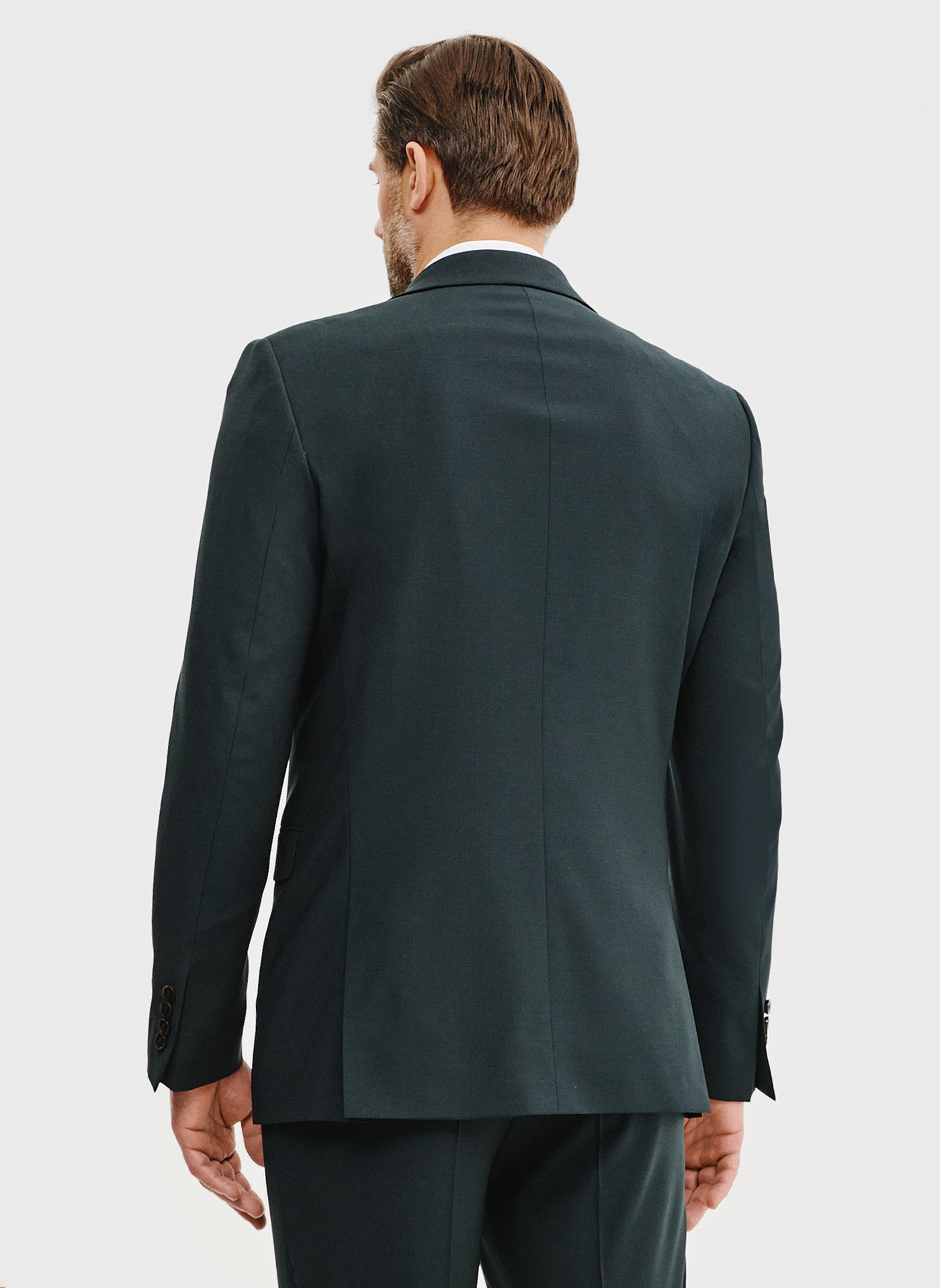 Wełniana marynarka garniturowa w kolorze zielonym - Pako Lorente