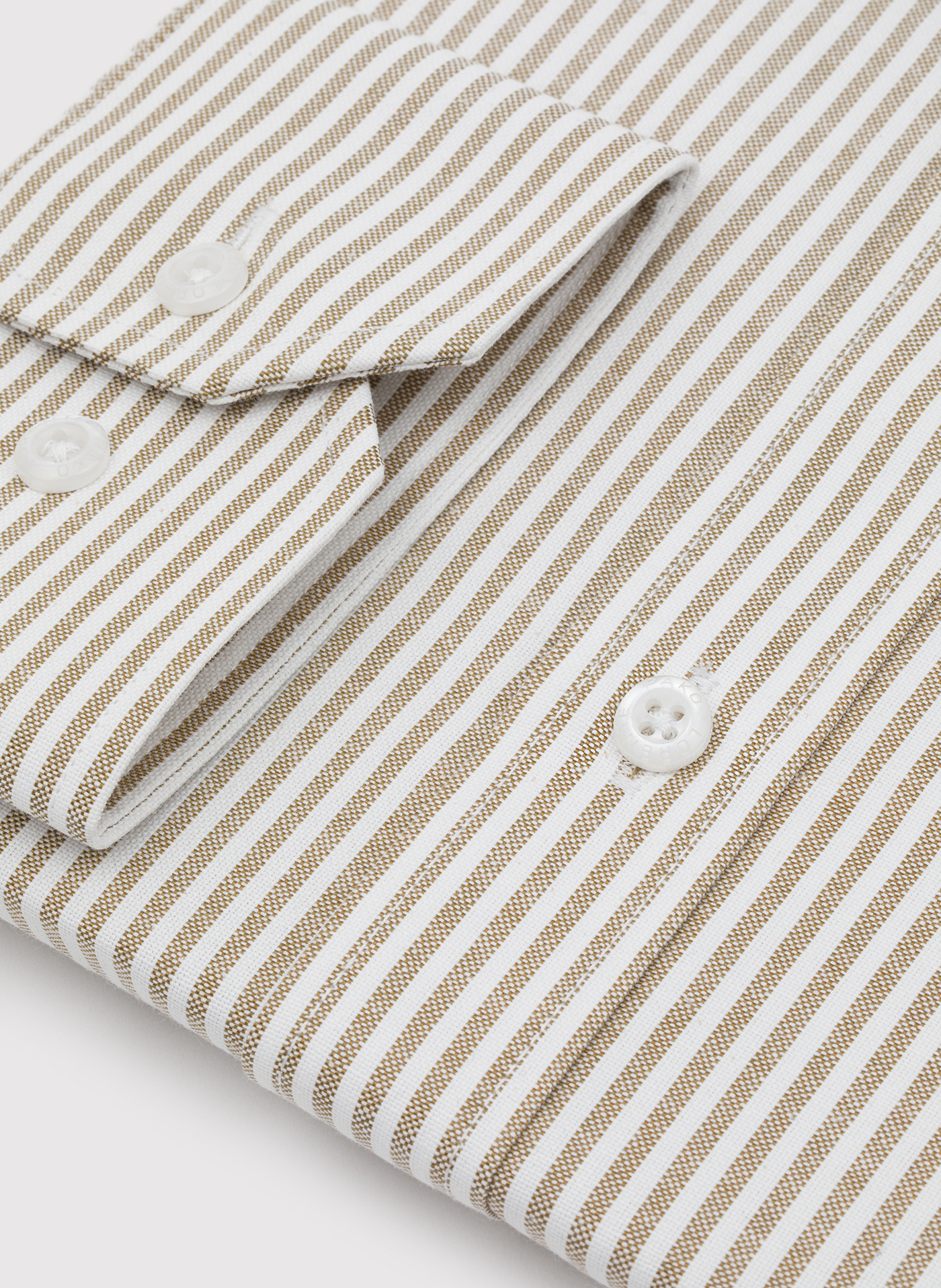 PAKO LORENTE - Beżowa koszula męska w paski - Pako Lorente